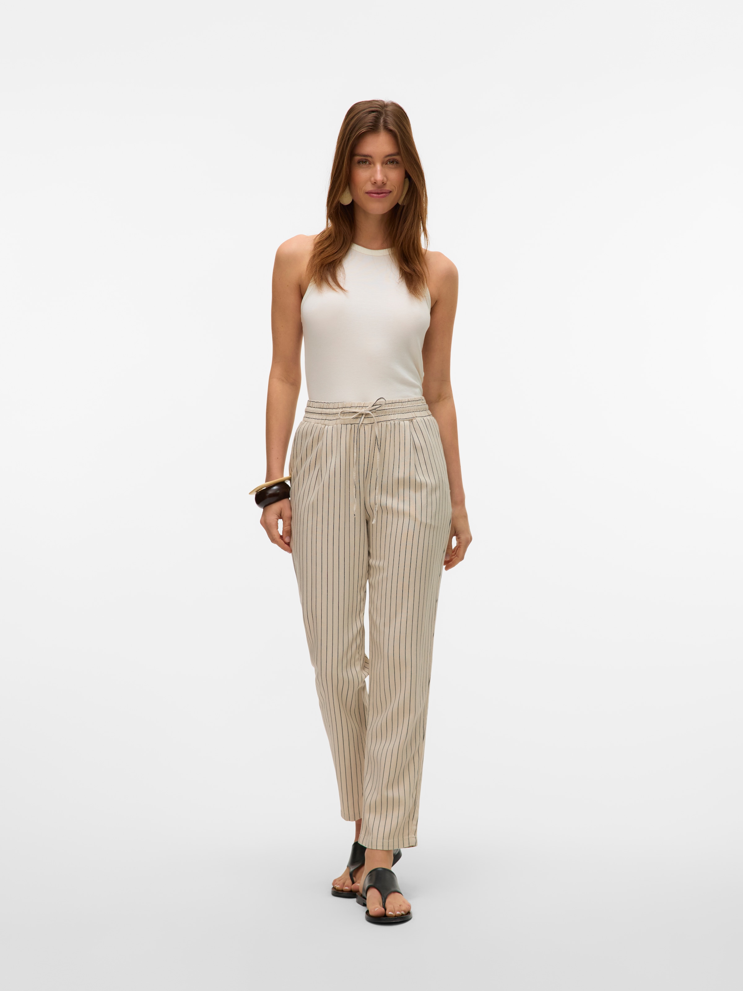 Vero Moda Schlupfhose »VMJESMILO ANKLE PANTS GA NOOS«, Sommerhose, mit Leinen