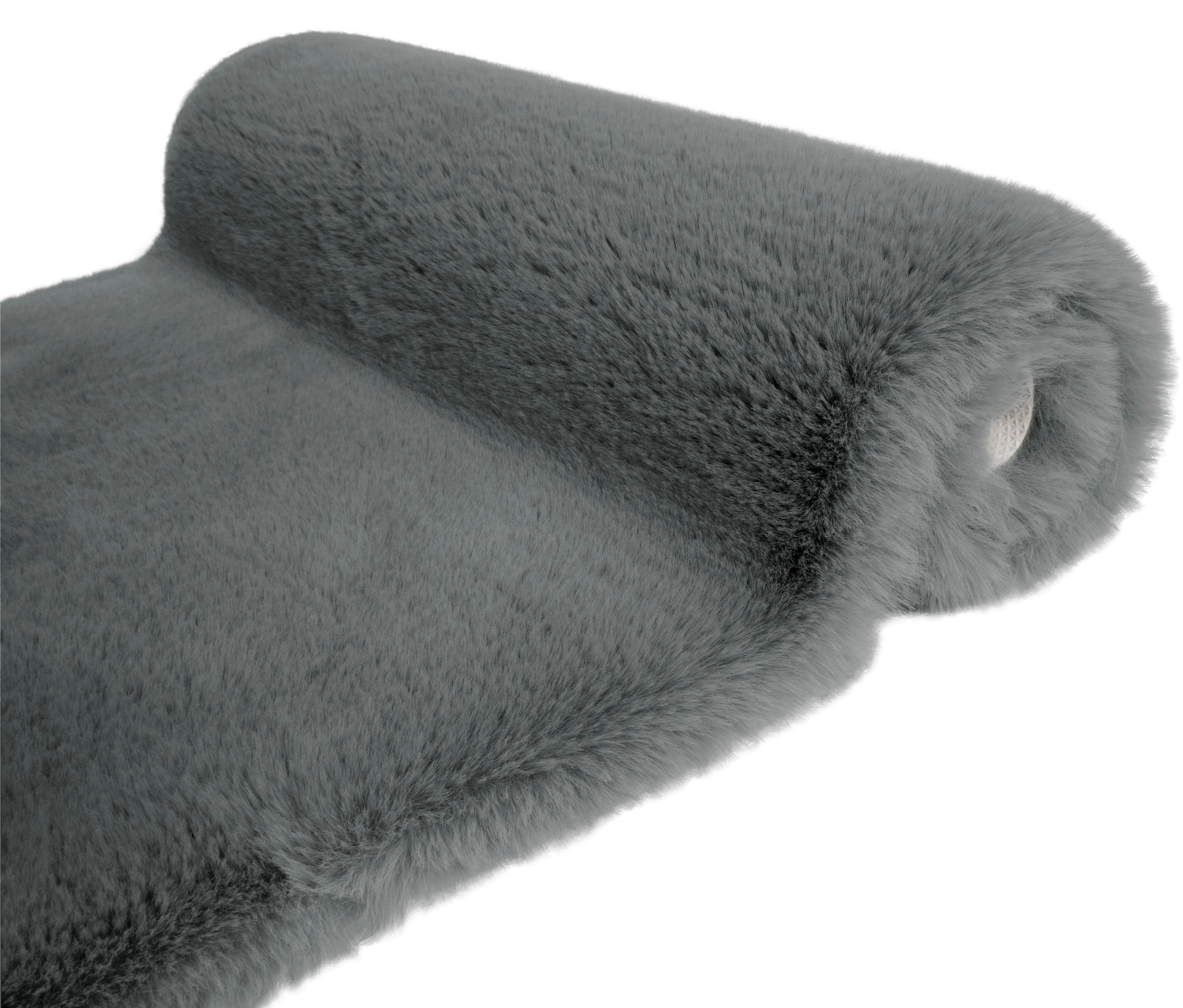 my home Badematte »Rabbit Badematten, Badvorleger, Badezimmer Teppich«, rutschhemmend beschichtet, strapazierfähig-fußbodenheizungsgeeignet-schnell trocknend, Kaninchenfell-Haptik, Badteppich, rechteckig, rund & als 3-tlg. Set