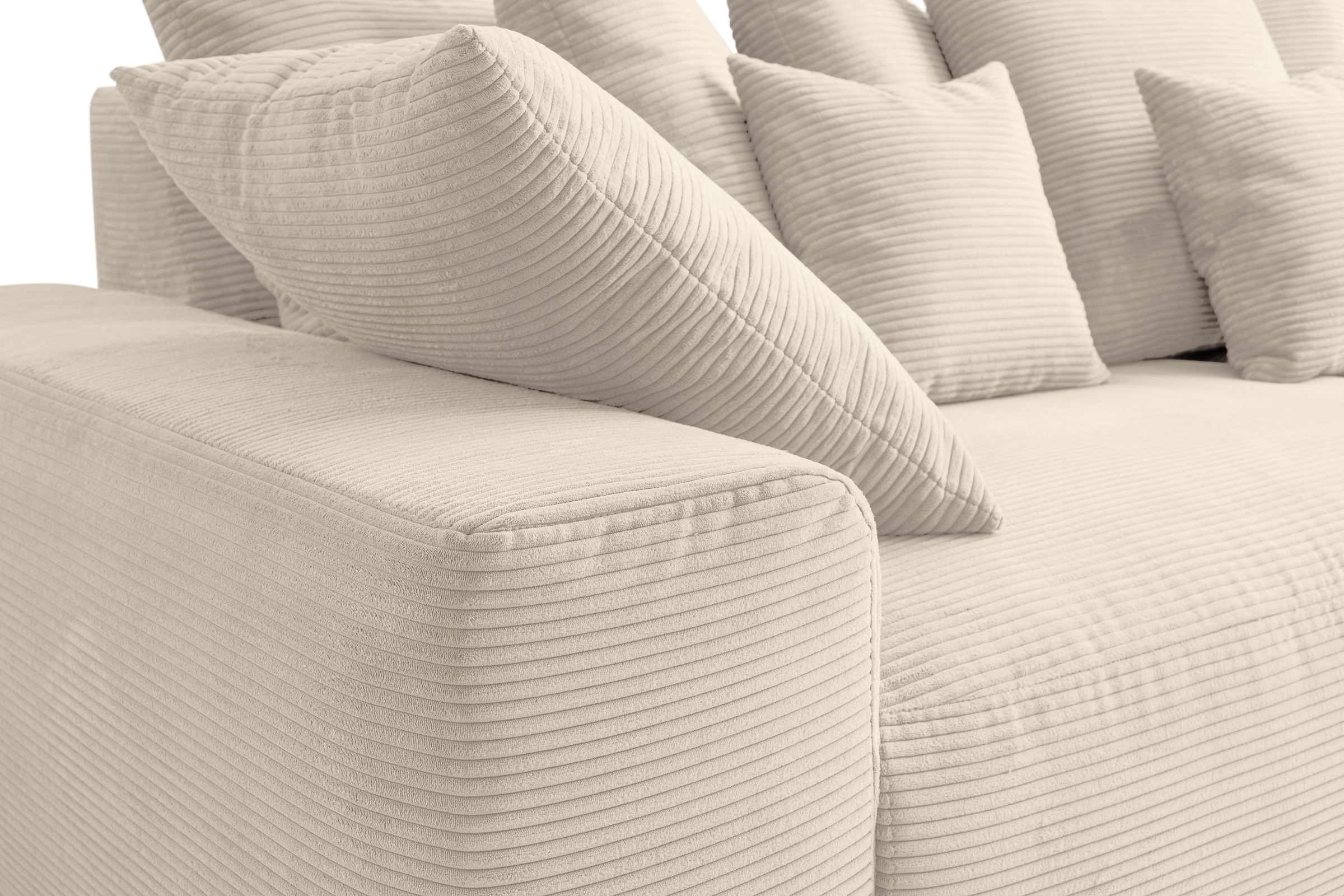 WERK2 Big-Sofa »Maxi Breite 290 cm, modern & bequem, viel Platz auf diesem Mega Sofa« Cord, XXL