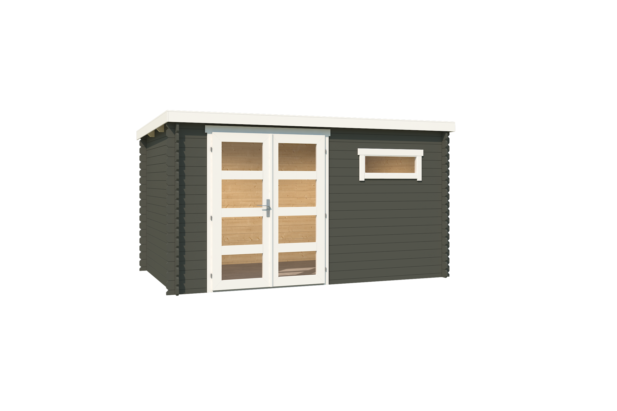 Nordic Holz Gartenhaus »Augusta«, (Doppeltür mit acht Lichtausschnitten)