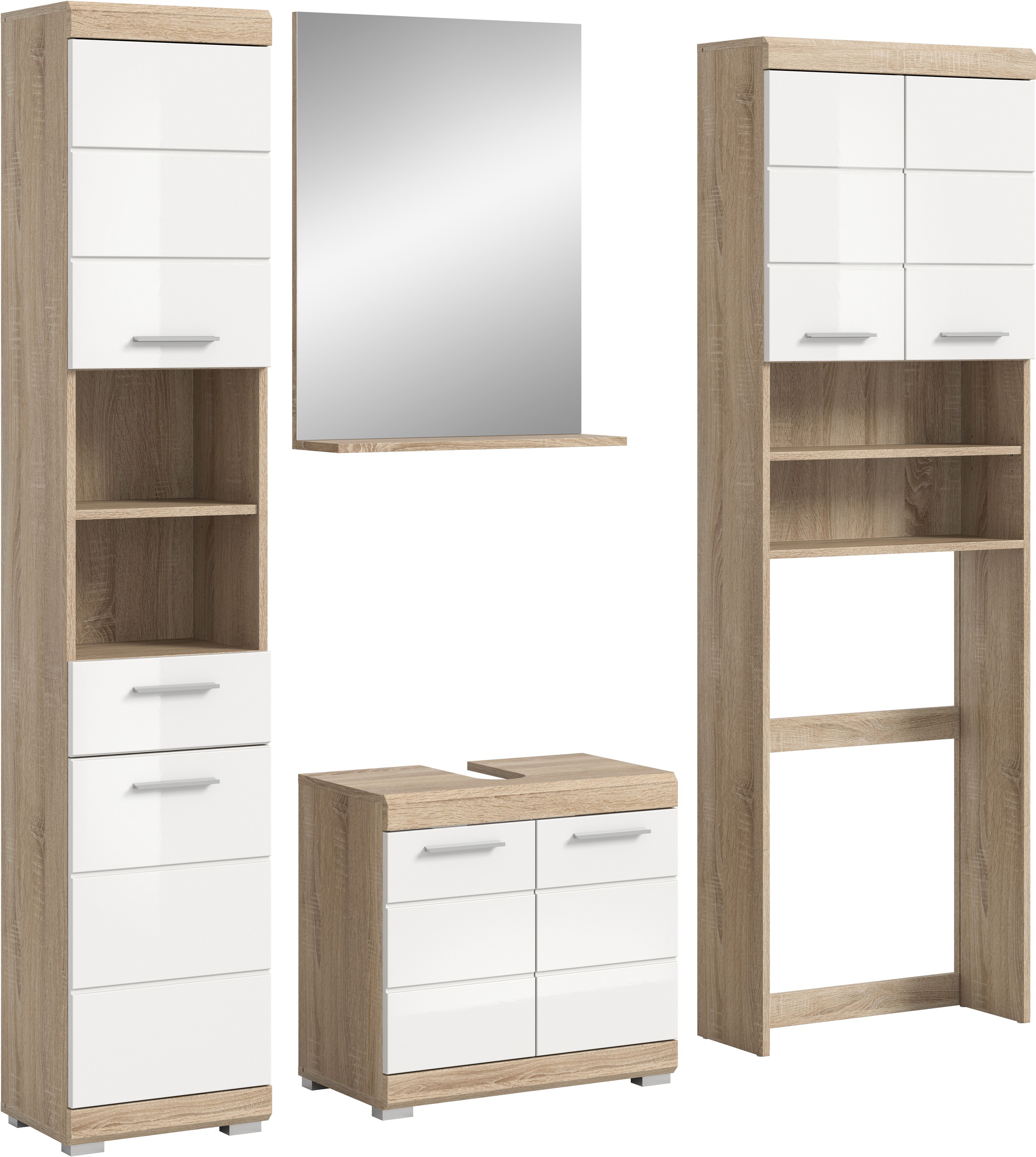 INOSIGN Badmöbel-Set »Siena, 4 teilig, bestehend aus:«, (Set), Hochschrank, günstig online kaufen