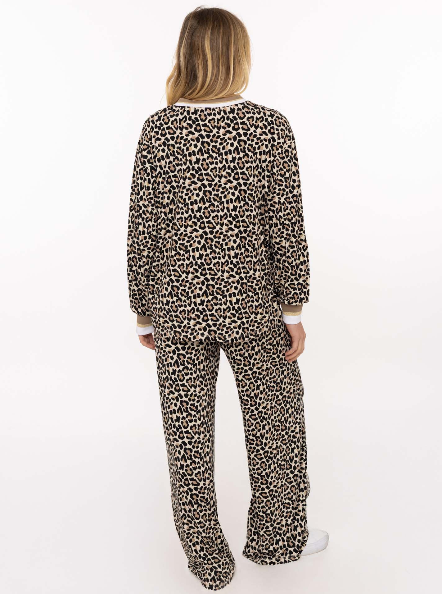 Zwillingsherz Stoffhose »"Leo"«  Elastischer Bund, Leomuster, fließender Stoff, leichtes Material