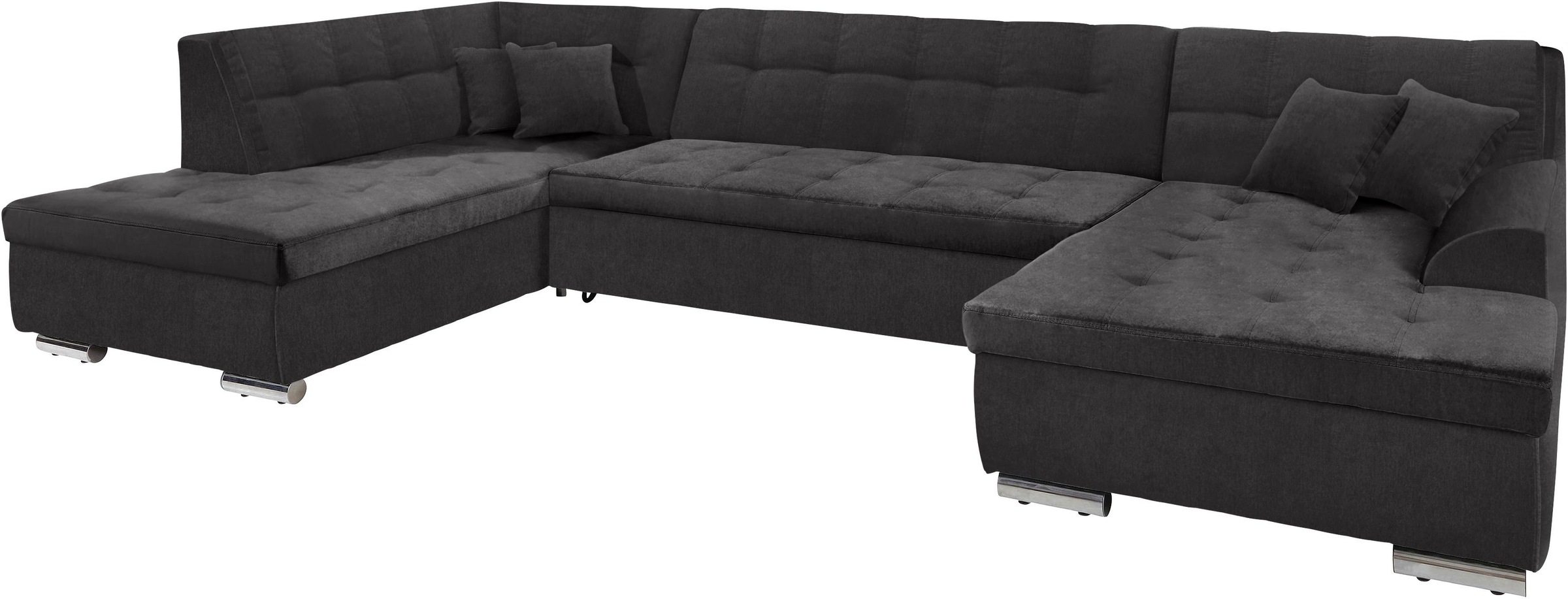 DOMO collection Wohnlandschaft »Aversa U-Form«, wahlweise mit Bettfunktion, frei im Raum stellbar