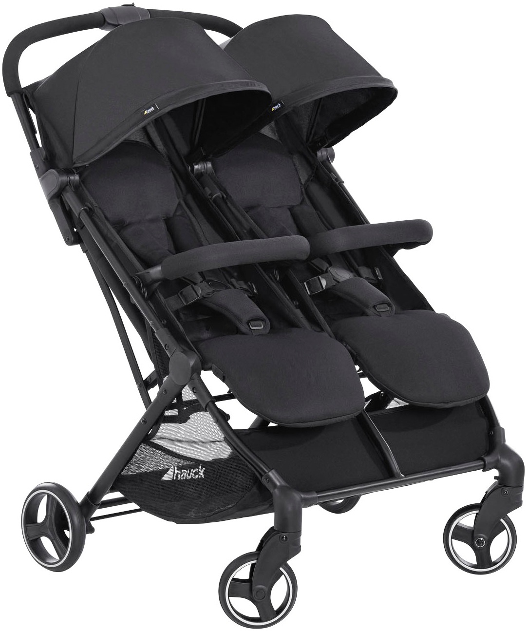 HAUCK Zwillingsbuggy »Swift X Duo, black« 30 kg extrem schmal black