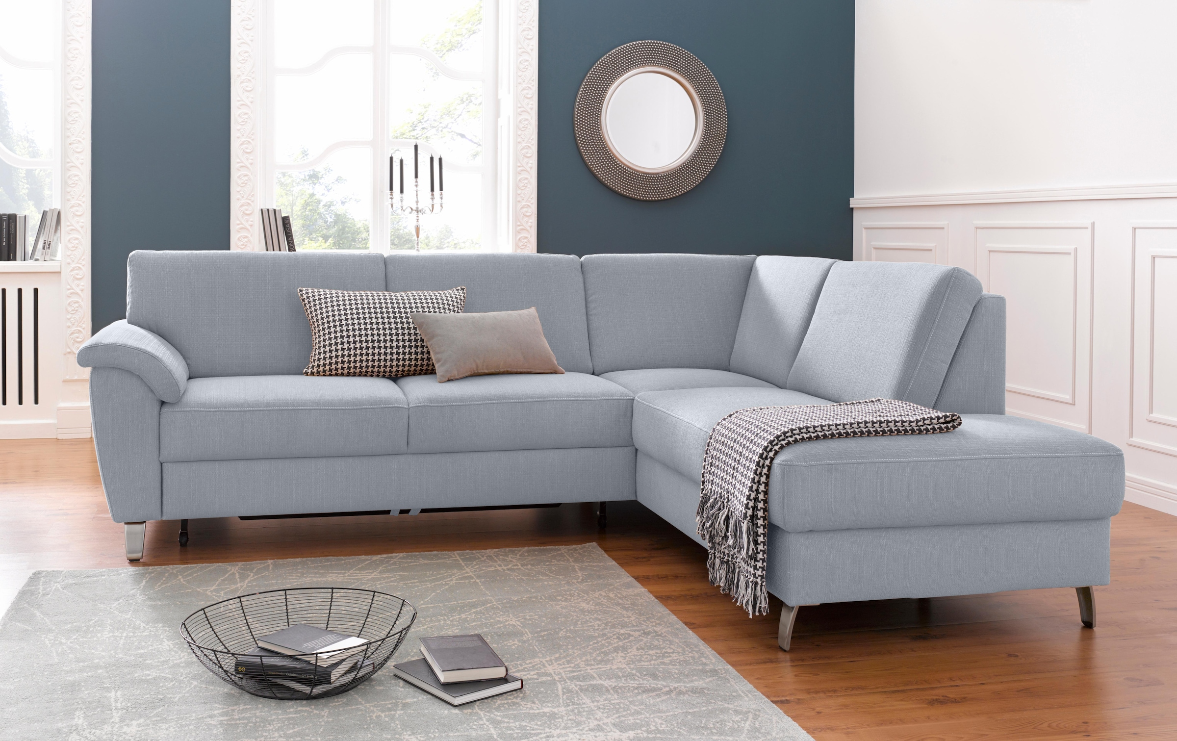 sit&more Ecksofa »Texel L-Form«, mit Federkern, wahlweise mit Bettfunktion günstig online kaufen