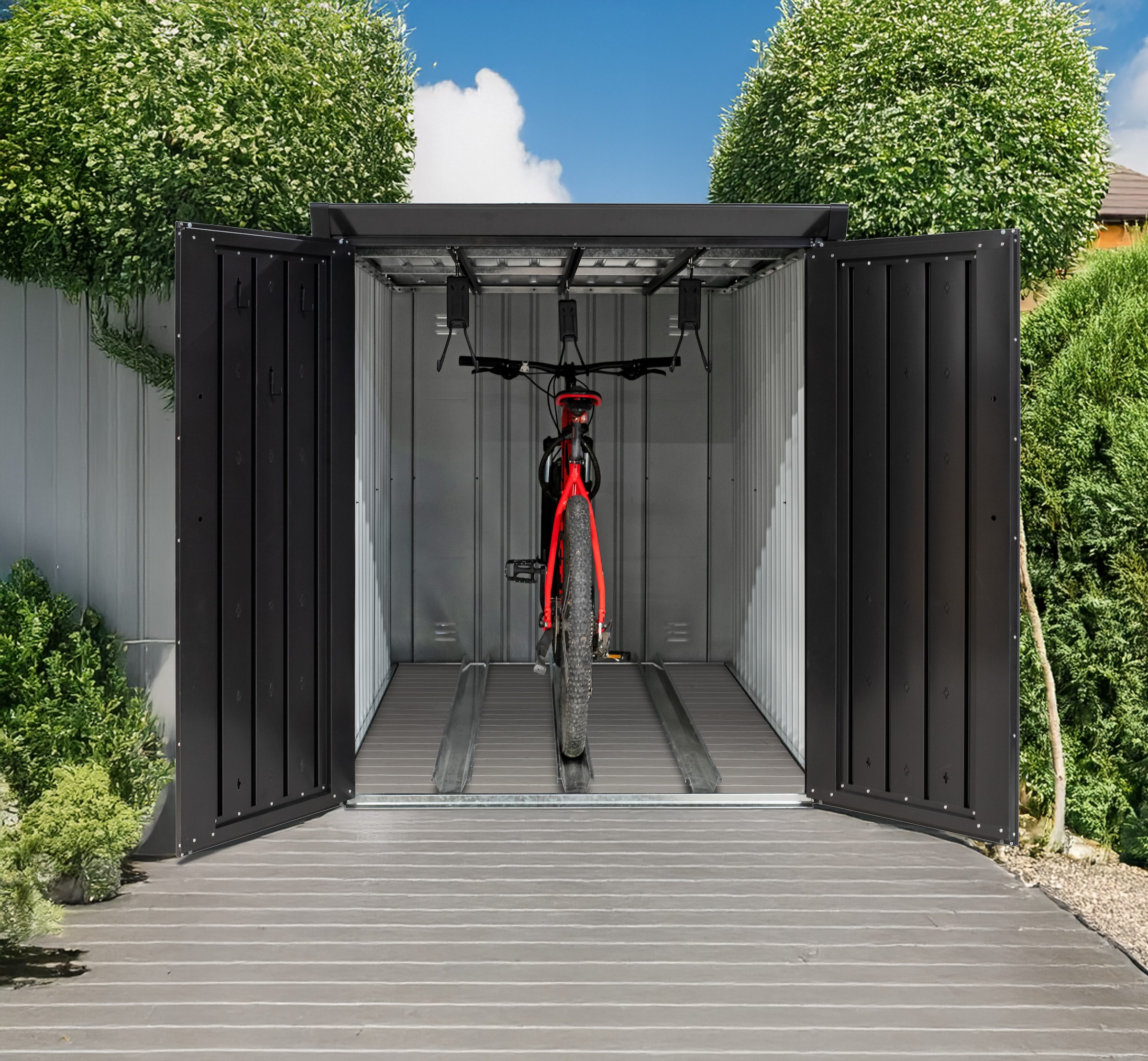 WESTMANN Fahrradbox »Velos 2« BxTxH: 133x222x151 cm