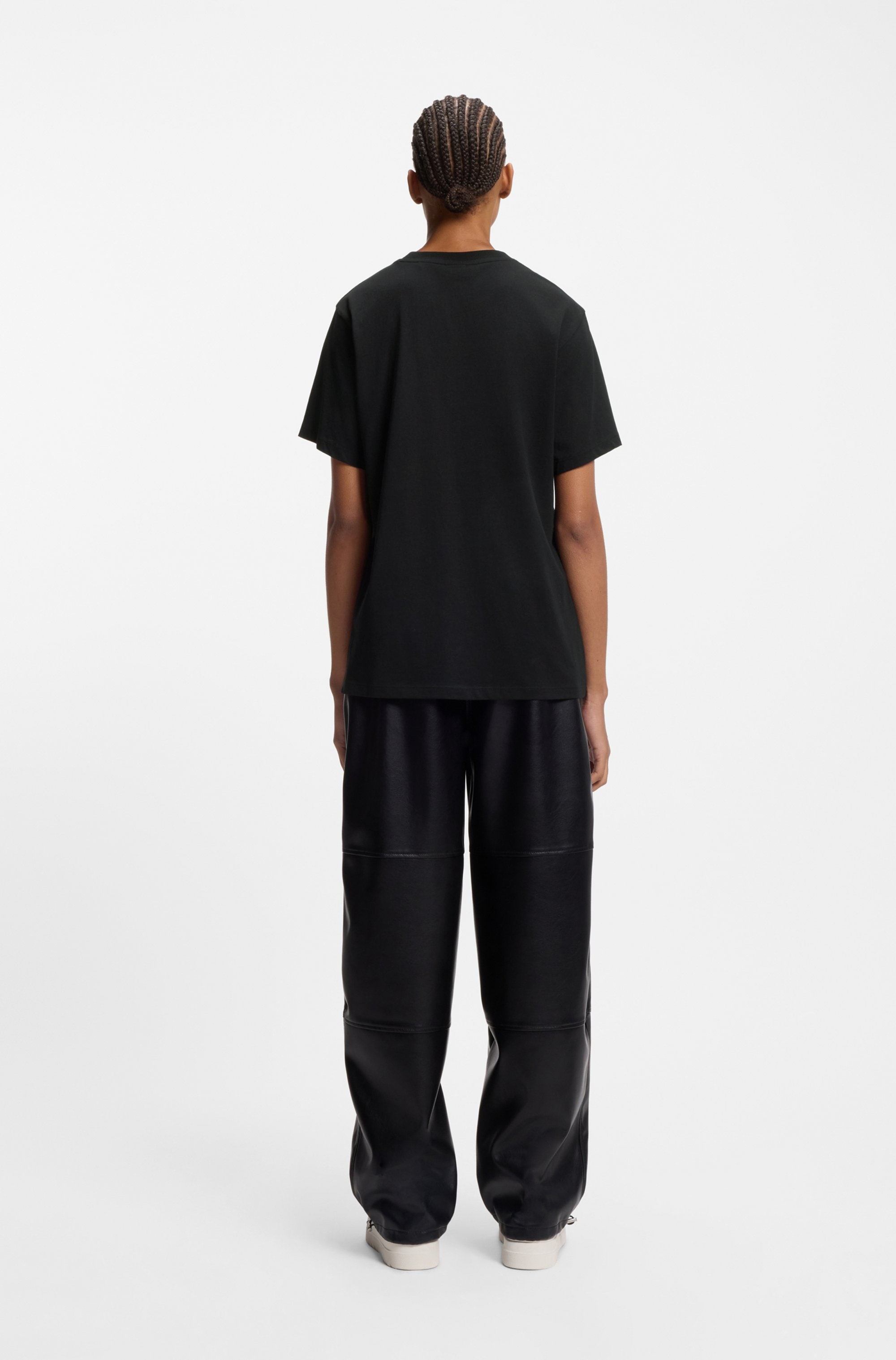 HUGO Blue T-Shirt »Vintage Tee« mit Logo-Badge