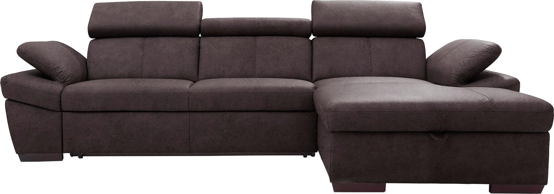 exxpo - sofa fashion Ecksofa »Salerno, Funktionssofa, Breite 280cm, hoher S günstig online kaufen