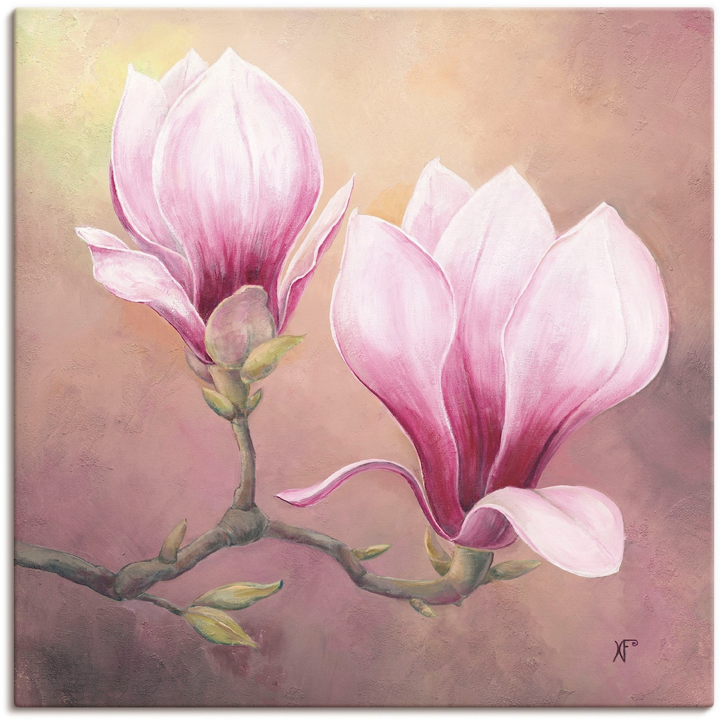 Artland Wandbild »Späte Magnolie«, Blumenbilder, (1 St.)