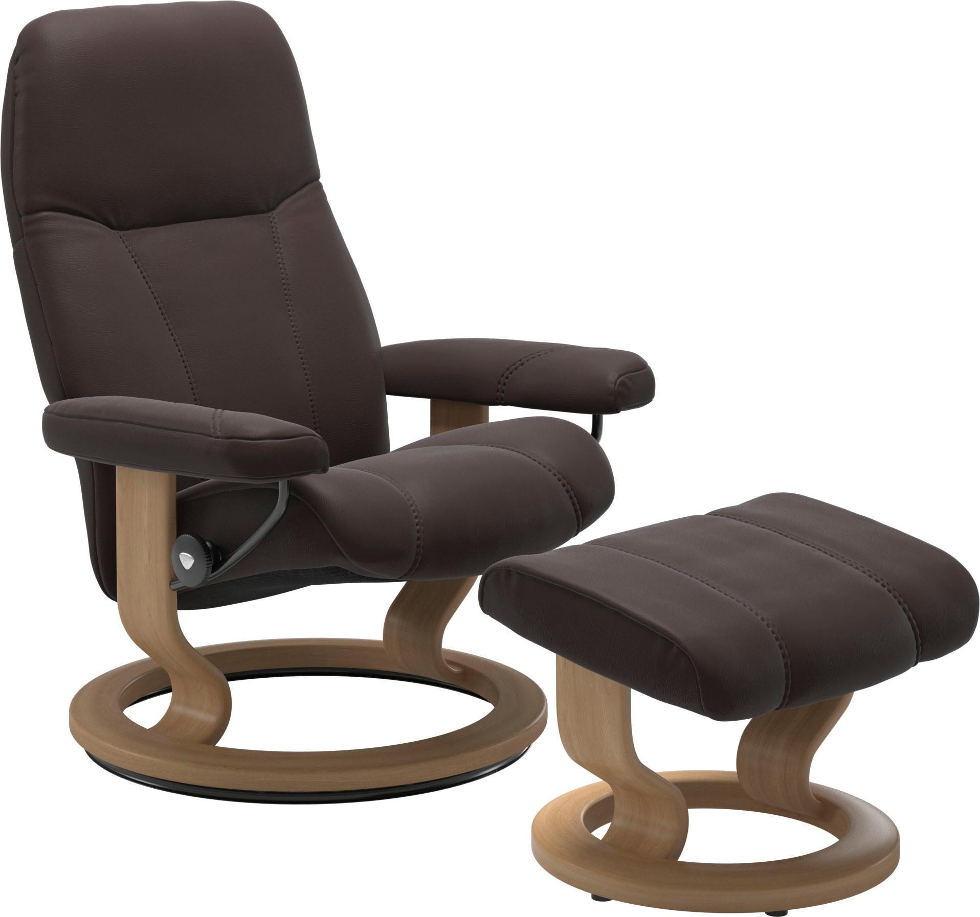 Stressless® Relaxsessel »Consul«, (Set, Relaxsessel mit Hocker), mit Hocker günstig online kaufen