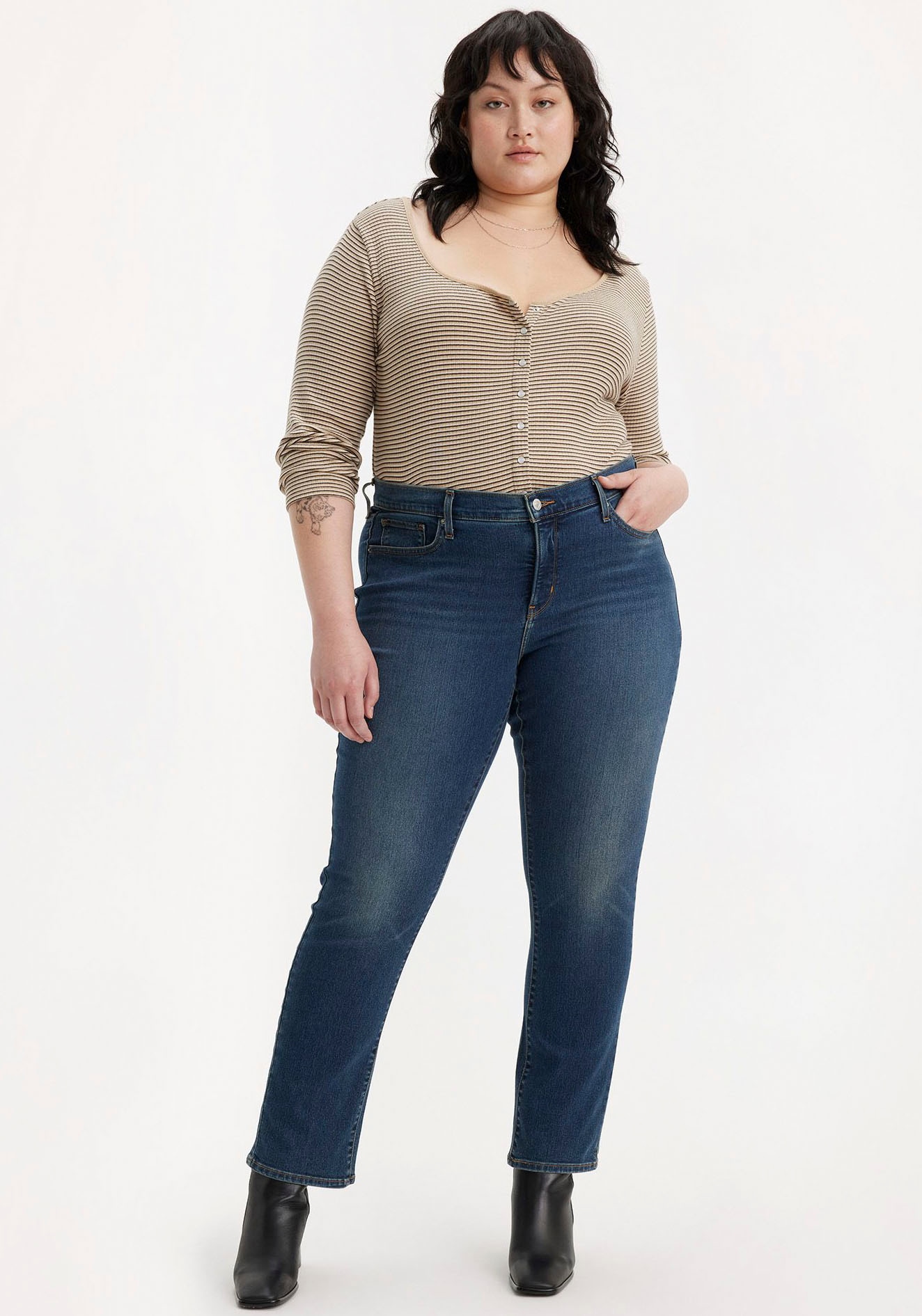 Levi's® Plus Straight-Jeans »314 Shaping Straight«, in Baumwoll-Stretch
