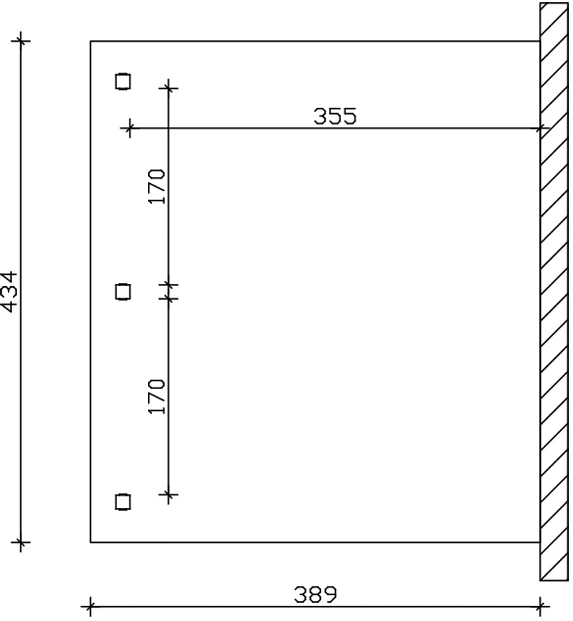 Skanholz Terrassendach »Venezia« Leimholz