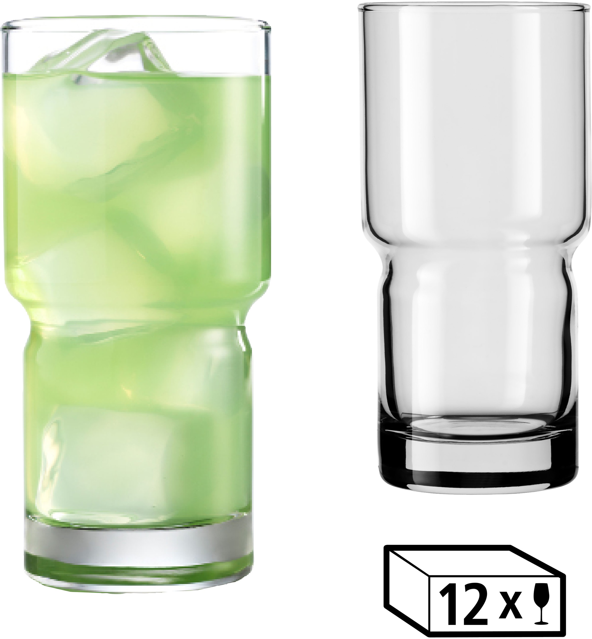 LIBBEY Gläser-Set »Beverage Glas -NEWTON- 355 ml, Ø: 7 cm, H: 14,5 cm, 12er günstig online kaufen