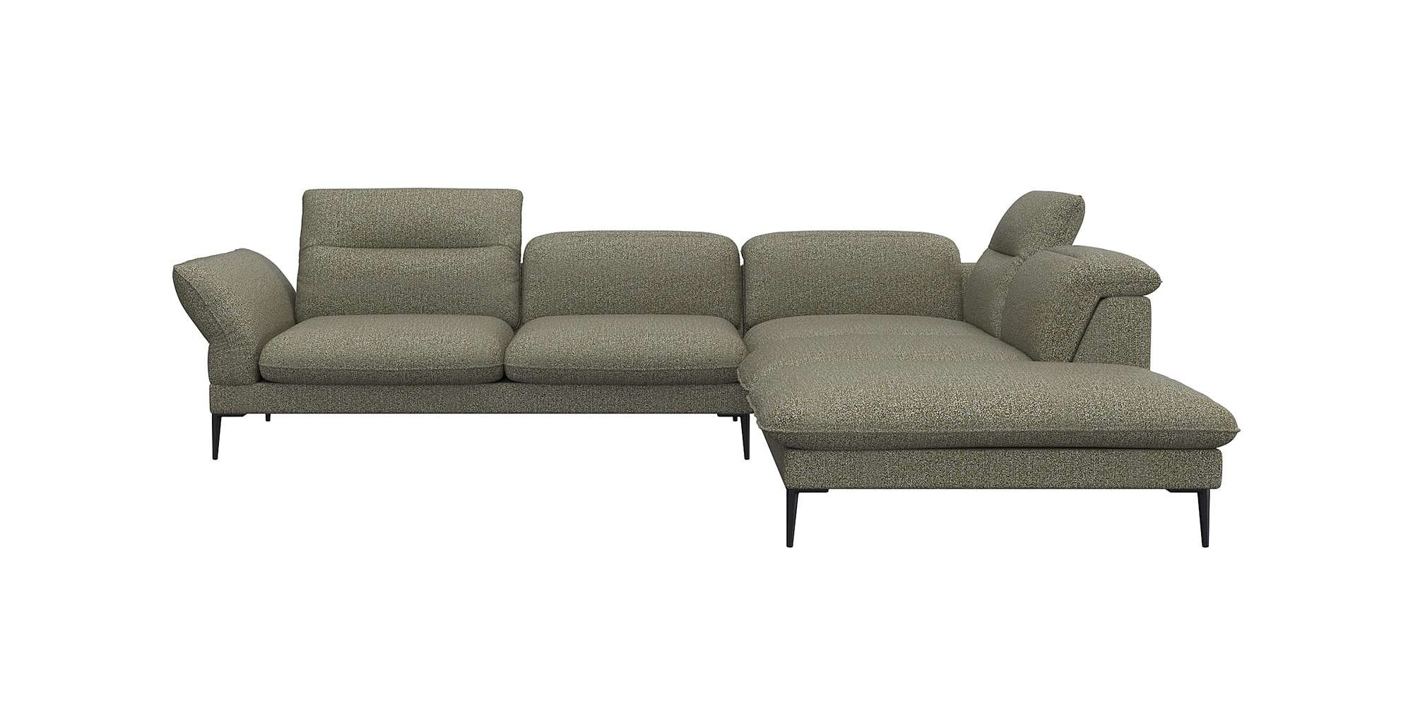 FLEXLUX Ecksofa »Salino, Funktionssofa mit Ottomane, Relaxsofa, Ecksofa«, S günstig online kaufen