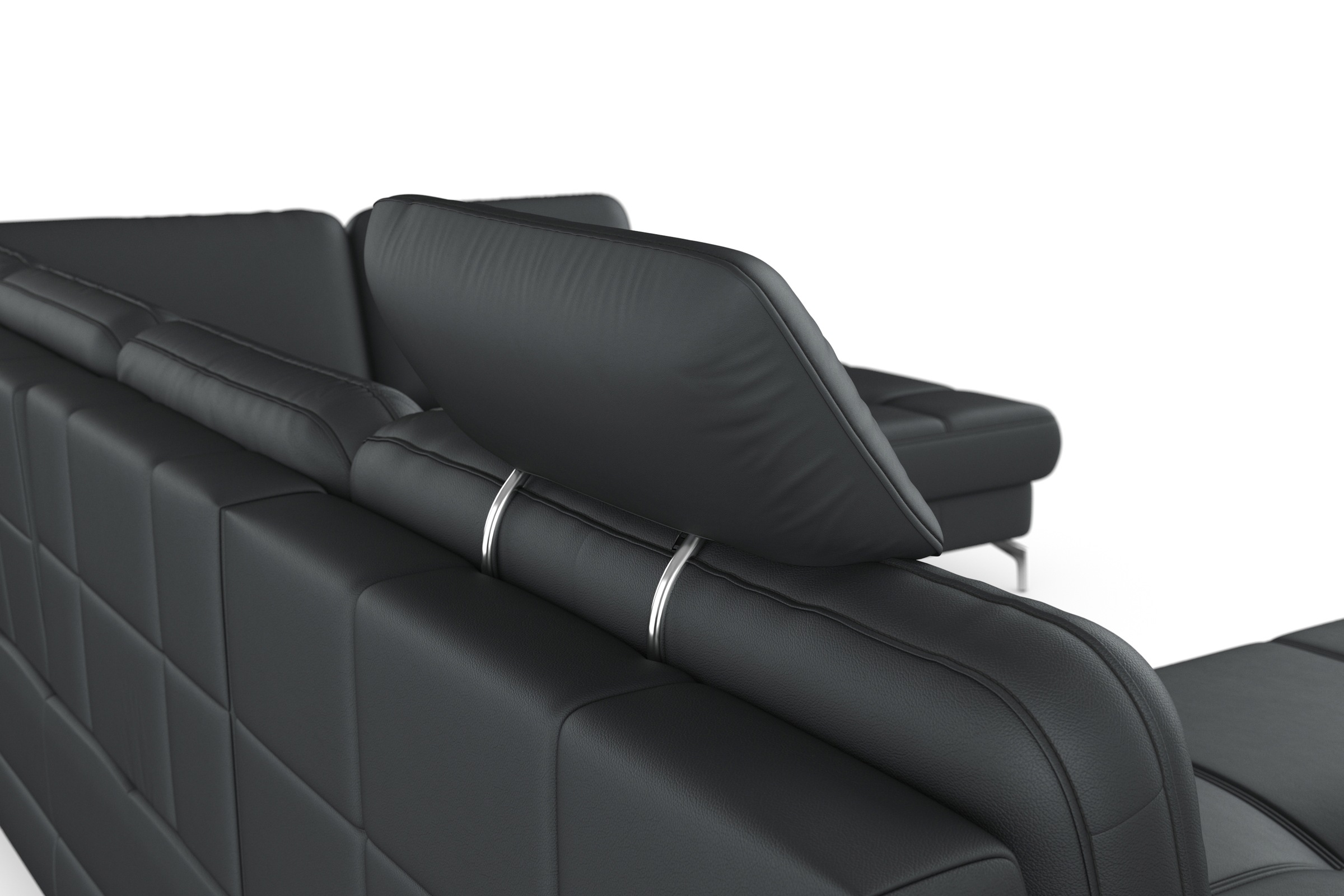 sit&more Wohnlandschaft »Bendigo U-Form«, inklusive Sitztiefenverstellung, Bodenfreiheit 12 cm, in 2 Fußfarben