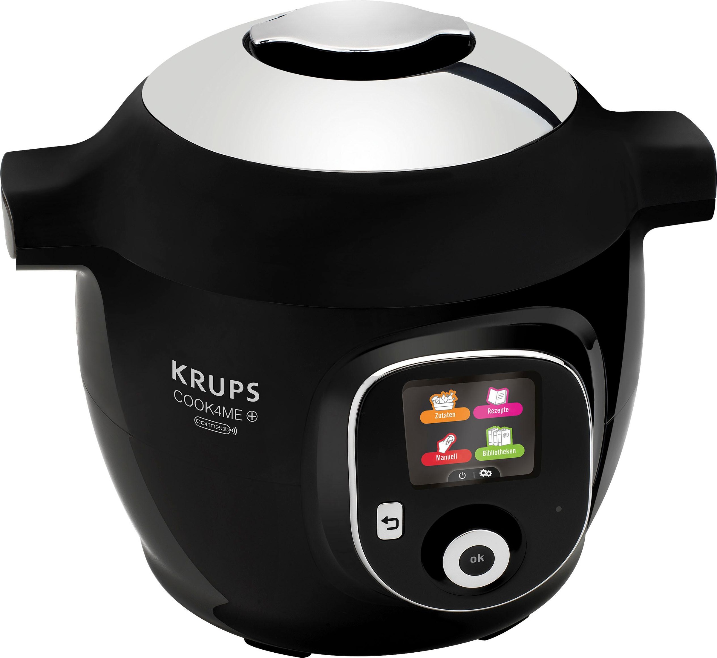 Krups Multikocher »CZ7158 Cook4Me+ Connect«, elektr. Schnellkochtopf, 150 vorprogrammierte Rezepte, 4L Kapazität