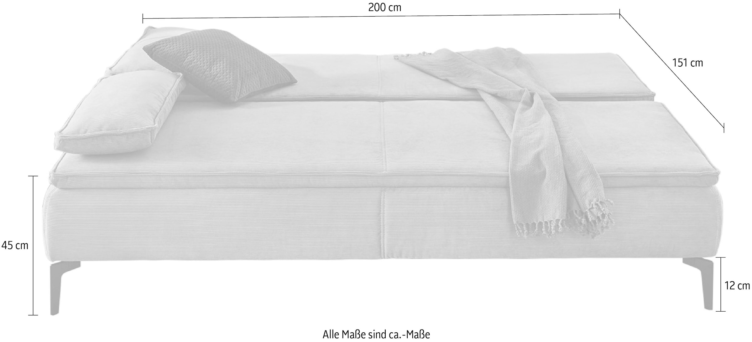 Jockenhöfer Gruppe Schlafsofa »Jonas«, als Dauerschläfer geeignet, mit  Bettfunktion und Bettkasten, Komfort auf Raten bestellen
