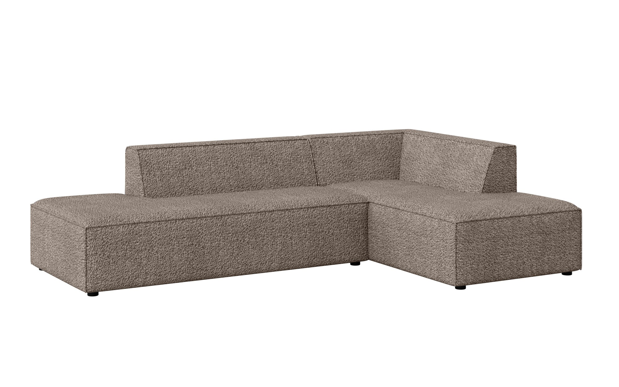 INOSIGN Ecksofa »Ecksofa Cavan mit Ottomane links oder rechts bestellbar«, L-Form mit Wellenunterfederung, Maße B/T/H: 270/180/72 cm