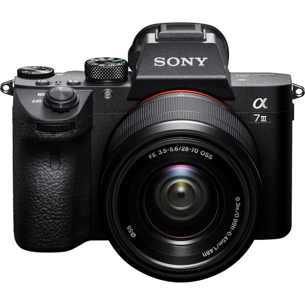 Sony Systemkamera »Alpha 7 III ILCE-7M3KB«, SEL-2870, 24,2 MP, WLAN (Wi-Fi)-NFC