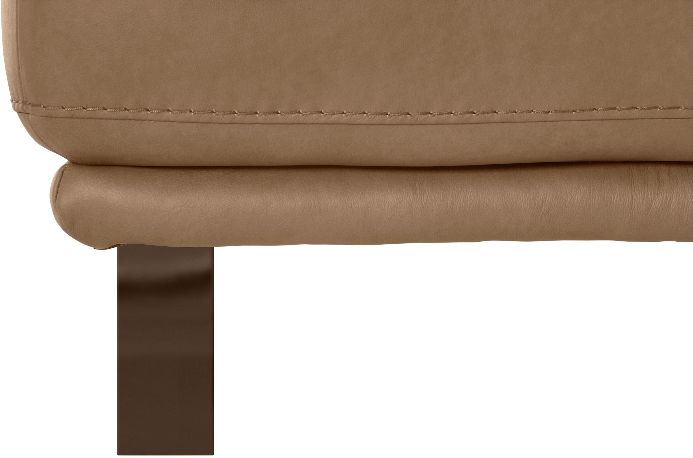 W.SCHILLIG Hocker »montanaa«, mit Metallkufen in Bronze pulverbeschichtet, Breite 71 cm