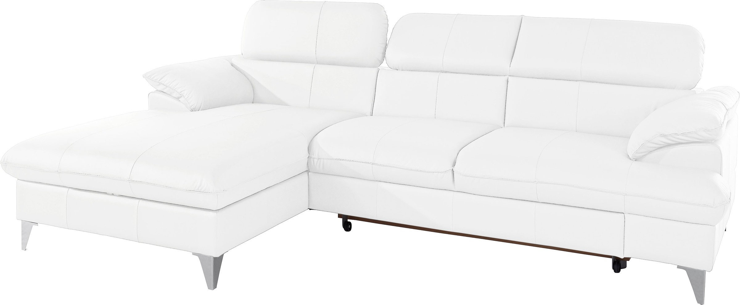 COTTA Polstergarnitur »Caluso L-Form«, (2 tlg.), Set bestehend aus: Ecksofa mit Kopfteilverstellung & Hocker