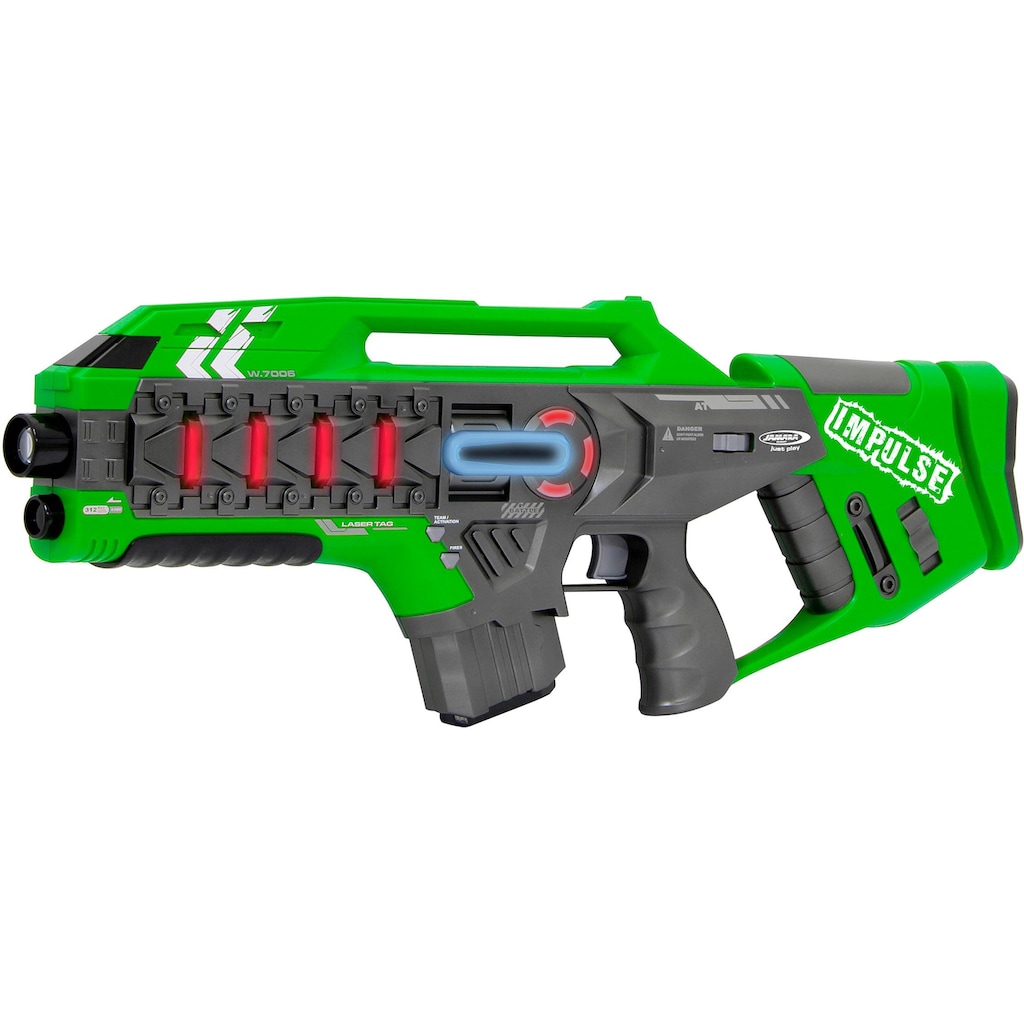 Jamara Laserpistole »Impulse Laser Gun Rifle blau/grün«, (Set, 2 tlg.)