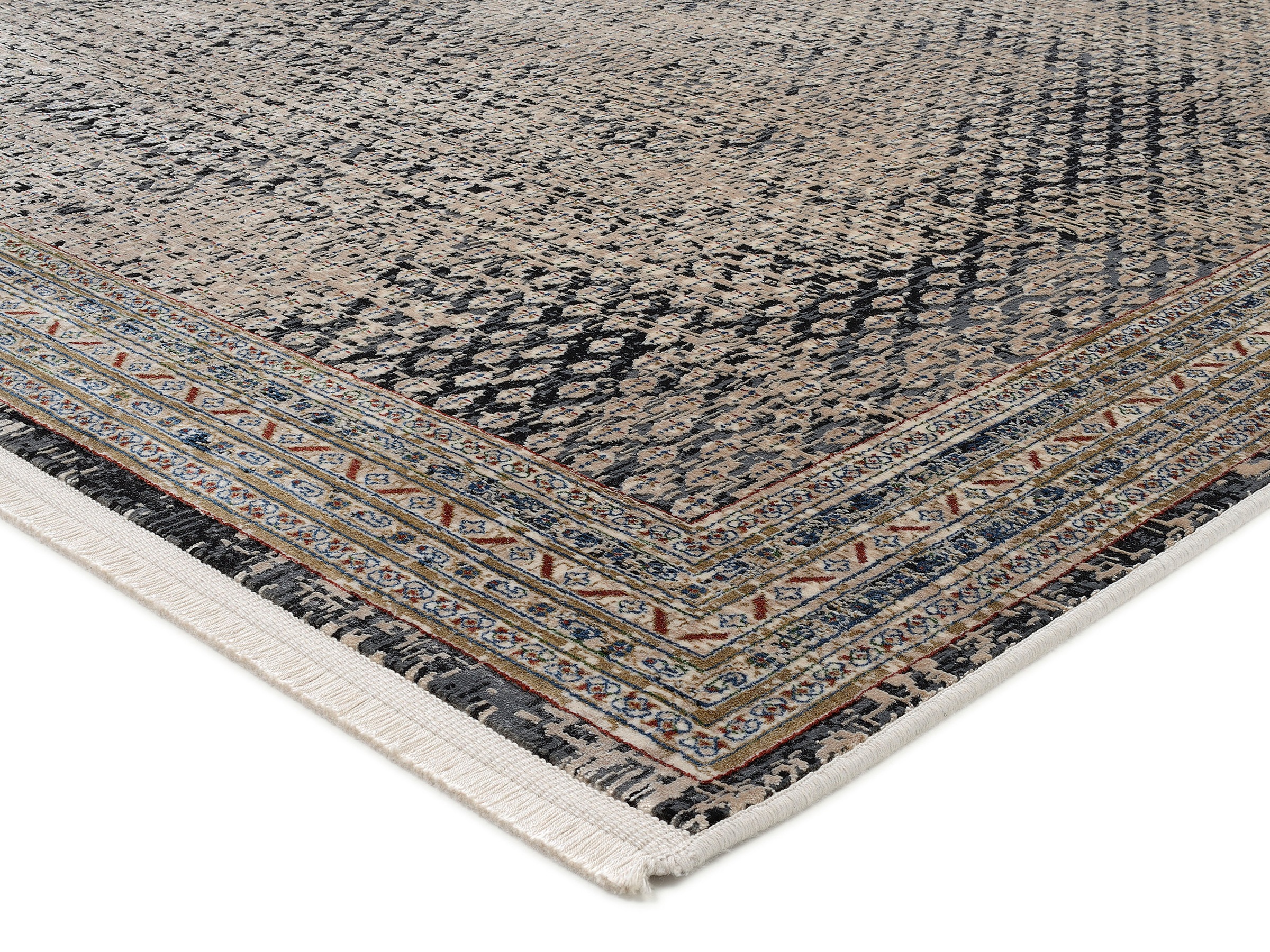 WK WOHNEN Teppich »POINTS«, rechteckig, 7 mm Höhe, hochwertiger Materialmix mit seidigem Glanz