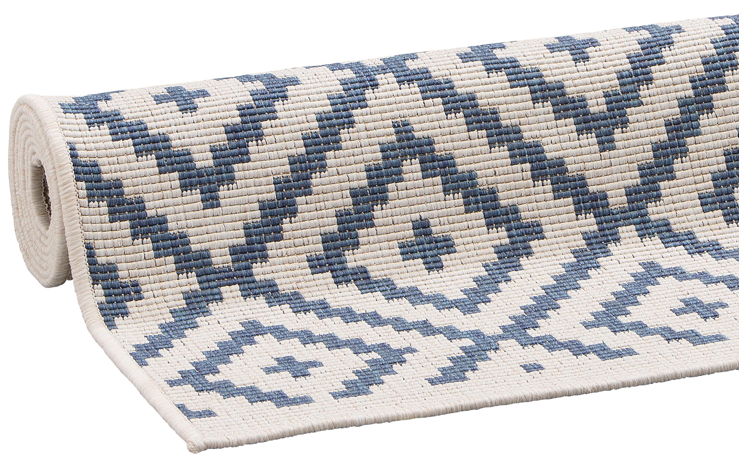 4. Bild von my home Läufer »Ronda Wendeteppich«, rechteckig, Sisal-Optik, Flachgewebe, In- und Outdoor, geometrisches Boho Design
