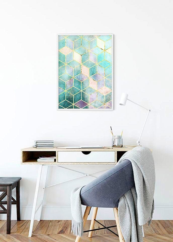 Komar Bild »Mosaik Verde«, Abstrakt, (1 St.), Wandbild zur Dekoration - ohne Rahmen