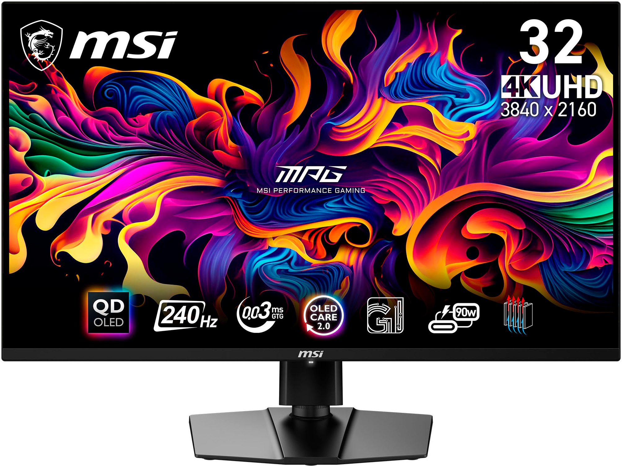MSI Gaming-Monitor »MPG 321URX QD-OLED«, 80 cm/32 Zoll, 3840 x 2160 px, 4K Ultra HD, 0,03 ms Reaktionszeit, 240 Hz