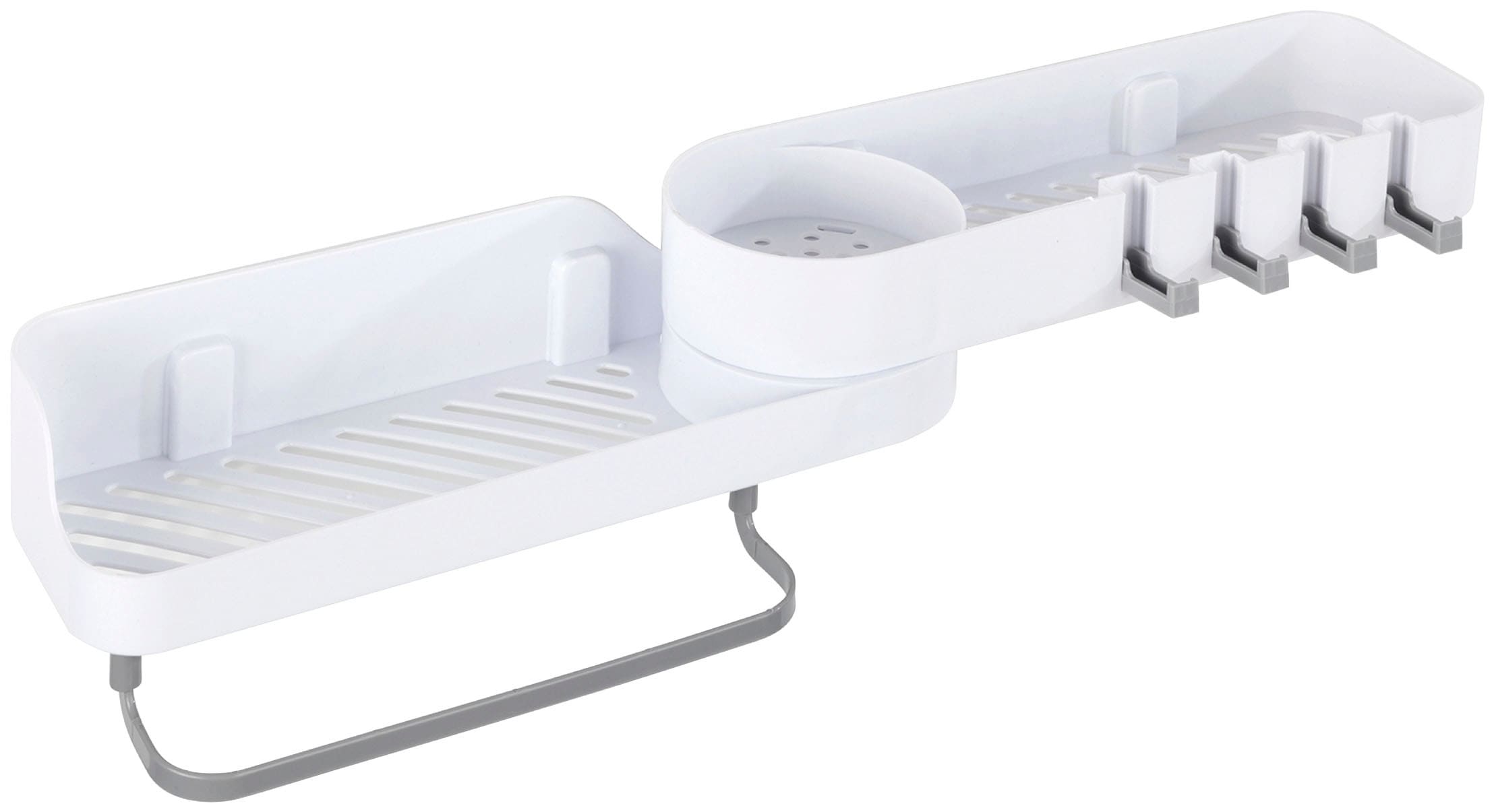 Maximex Badregal »Eck-Aufbewahrungscaddy«, zum Kleben, 180° drehbar