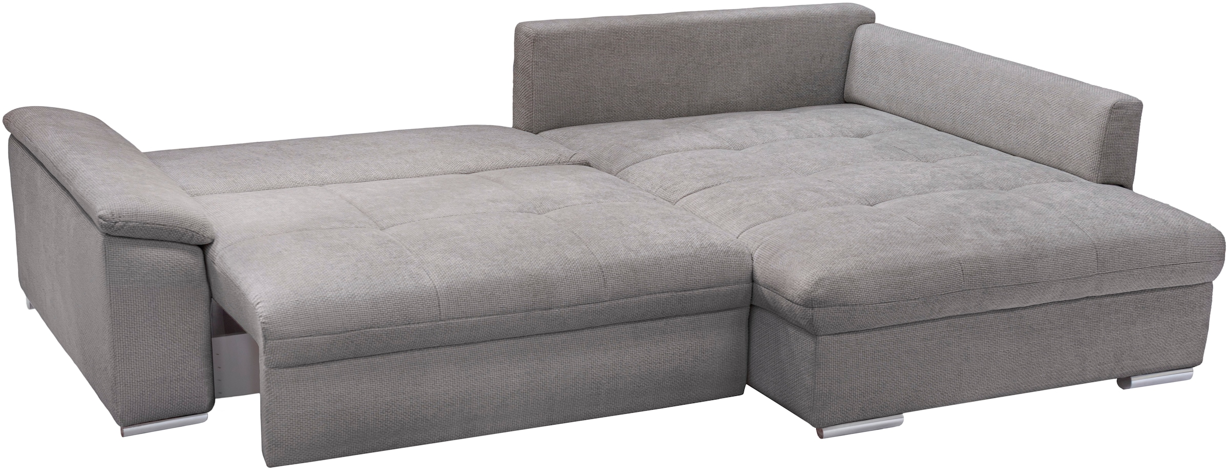 exxpo - sofa fashion Ecksofa »Casa Grande inkl. Bettfunktion & Bettkasten, bequem« Breite 268cm, L-Form, guter Sitzkomfort, große Liegefläche