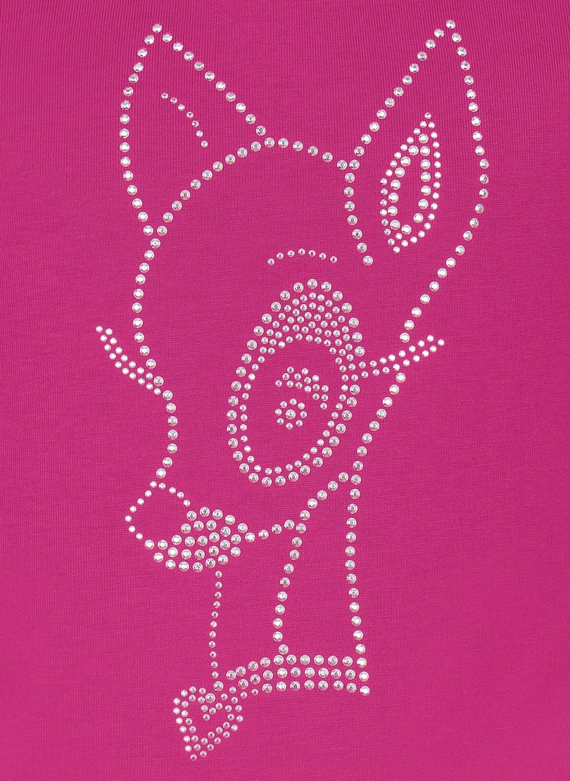 Trigema T-Shirt »TRIGEMA T-Shirt mit glitzerndem Bambi-Motiv«, (1 tlg.)