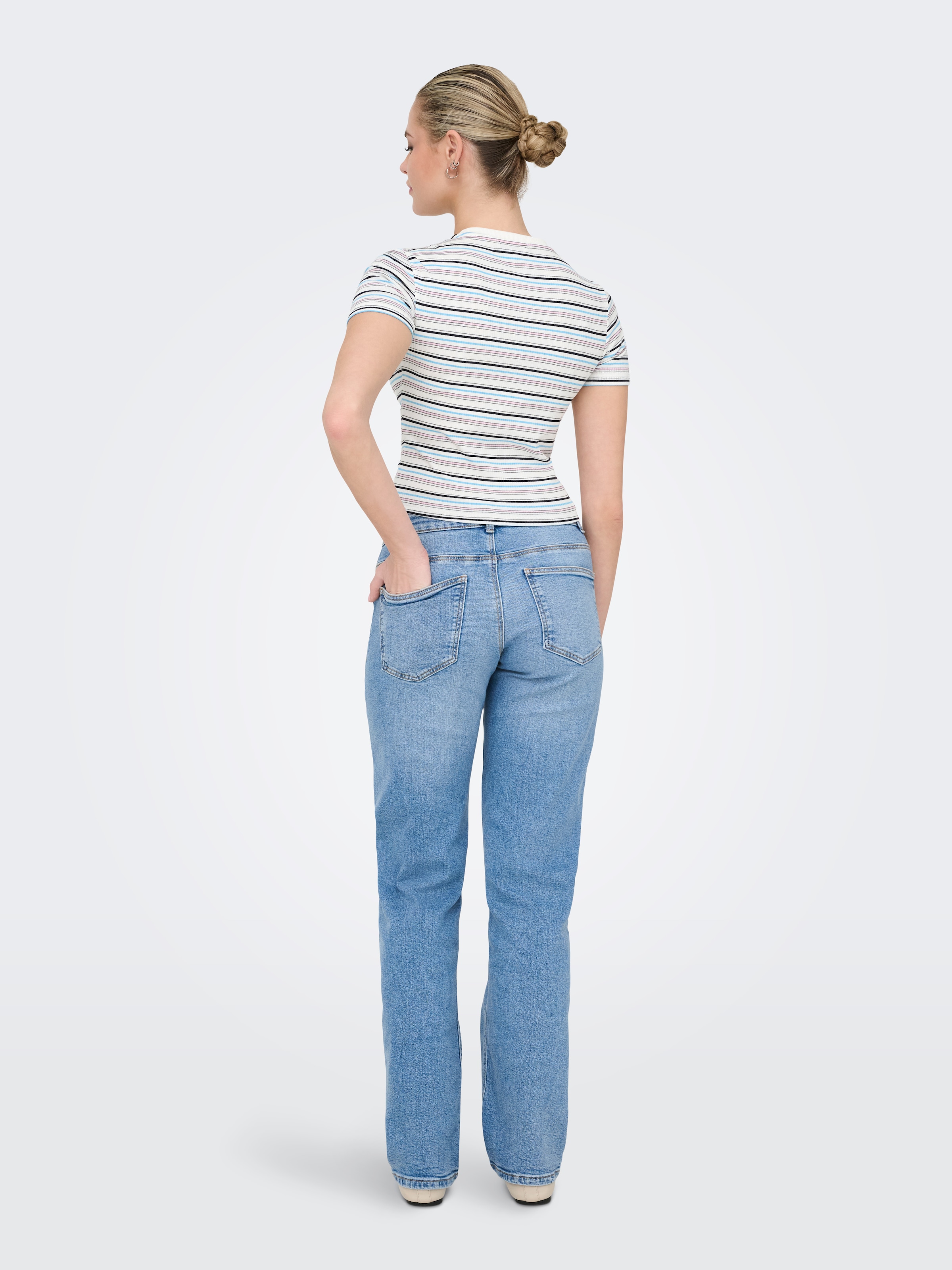 ONLY Kurzarmshirt »ONLLUPE S/S STRIPE TEE JRS«
