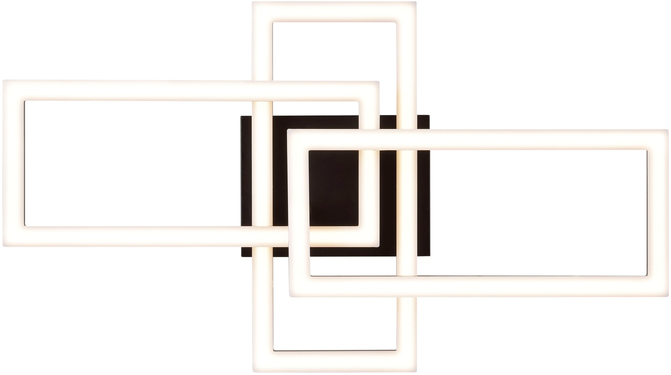 Brilliant LED Deckenleuchte »Tavora« LED-Modul Warmweiß LED-Profilleuchte, 2200 lm, 3000 K, 48 x 28 cm, Kunststoff schwarz