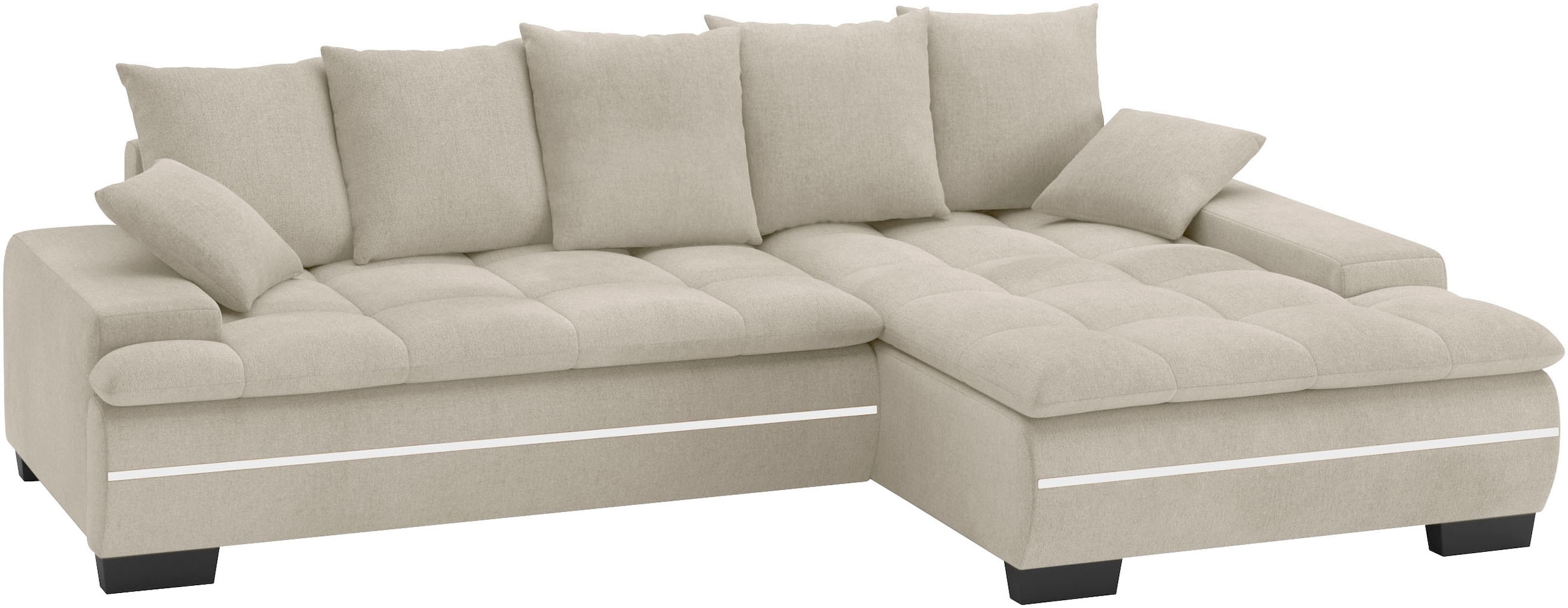 Mr. Couch Ecksofa »Haiti II, L-Form«, RGB-LED Beleuchtung, Kaltschaum, wahl günstig online kaufen