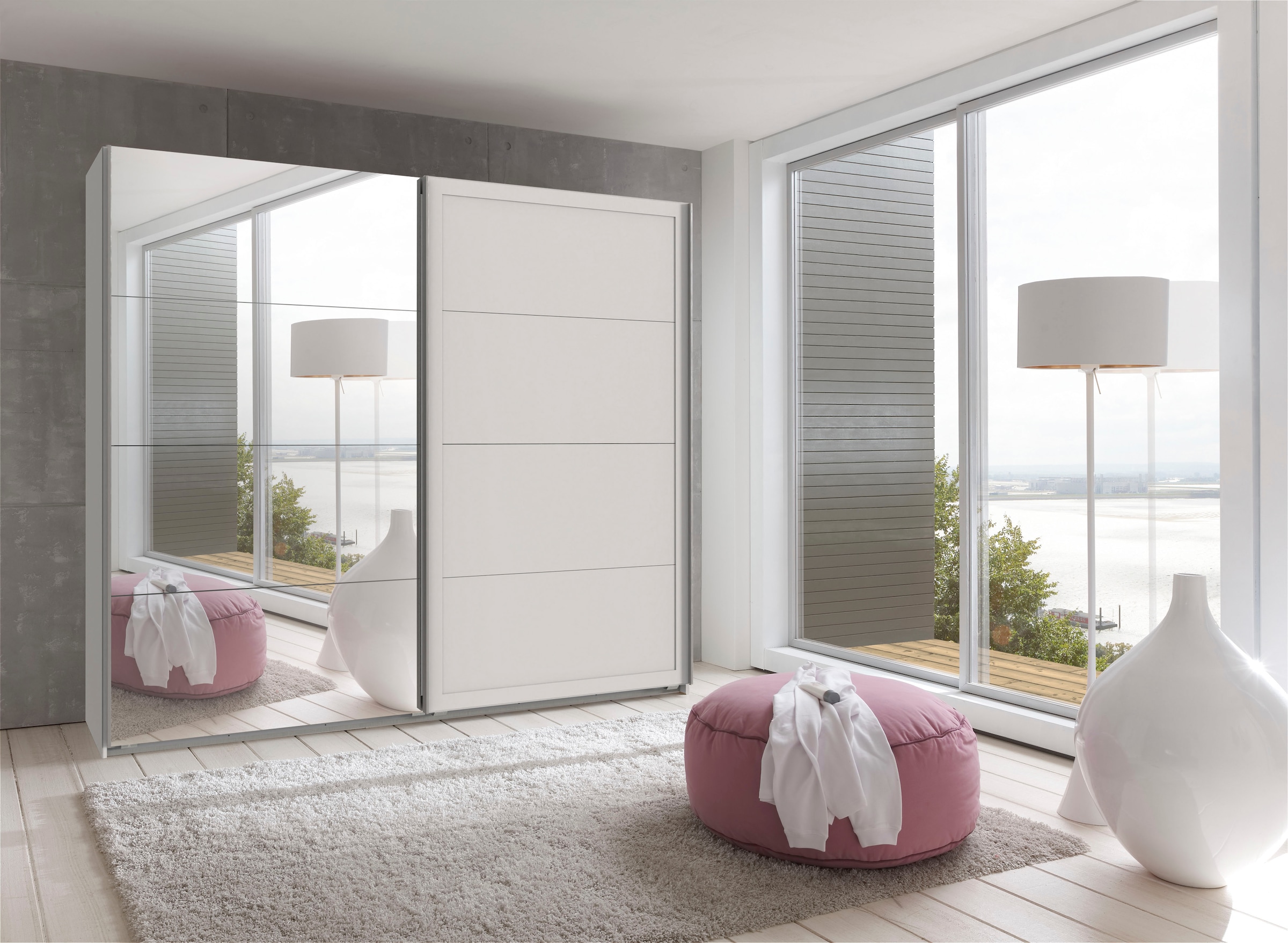 Wimex Schwebetürenschrank »Chalet«, in Landhausoptik, mit Spiegeltür