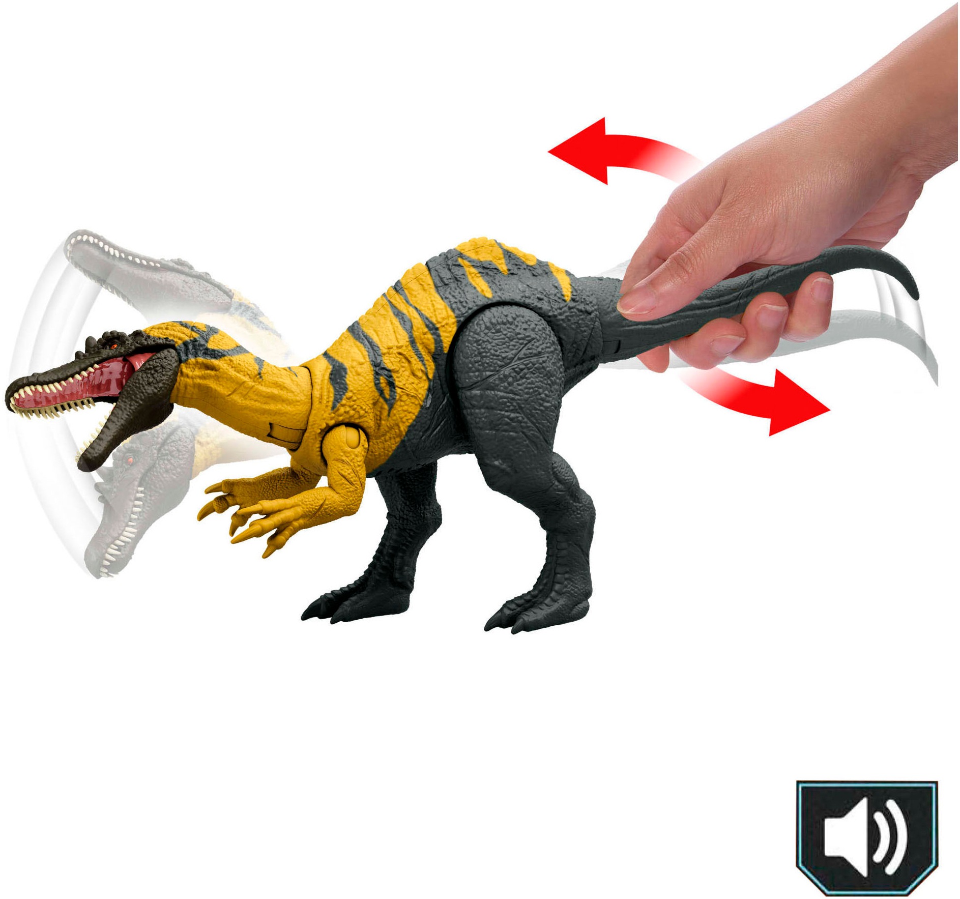 Mattel® Actionfigur »Jurassic World Wild Roar Ceratosuchops«, mit Geräuschen