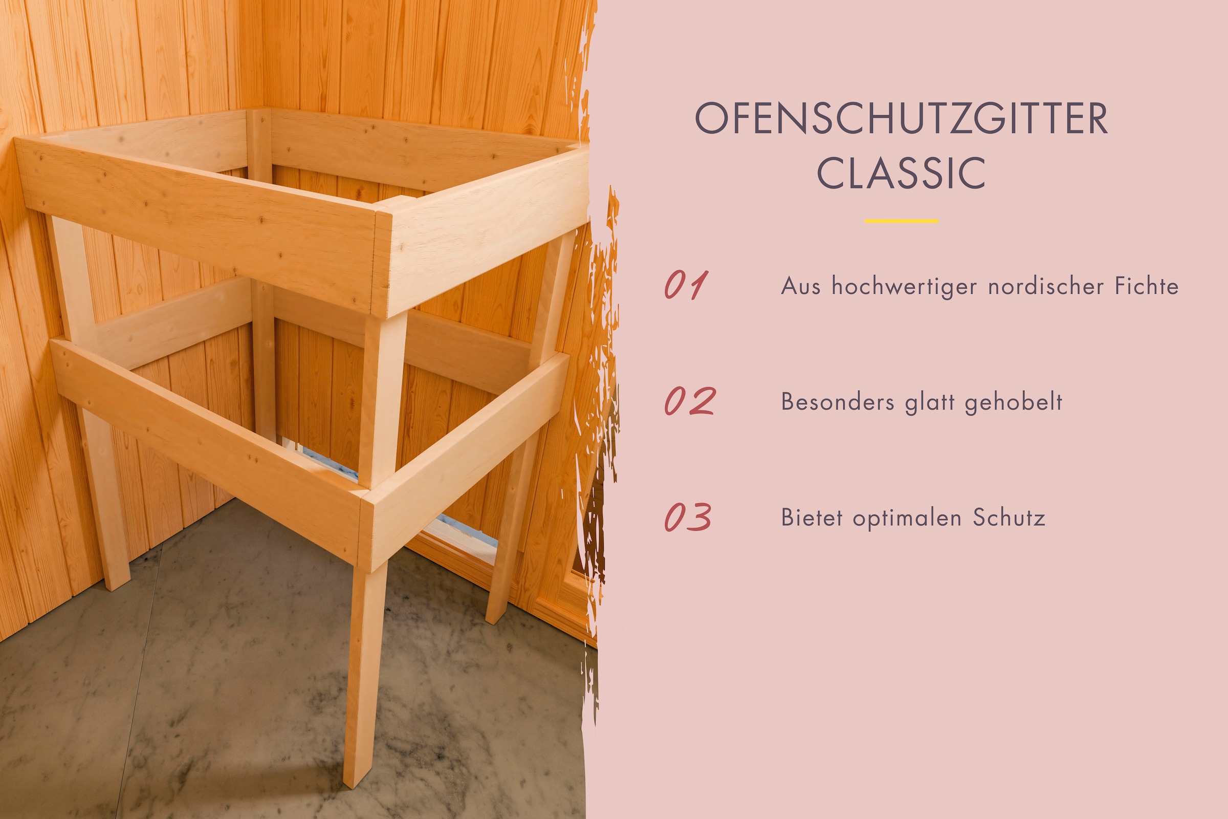welltime Sauna »Ricky«, mit bronzierter Ganzglastür, für bis zu 3 Personen