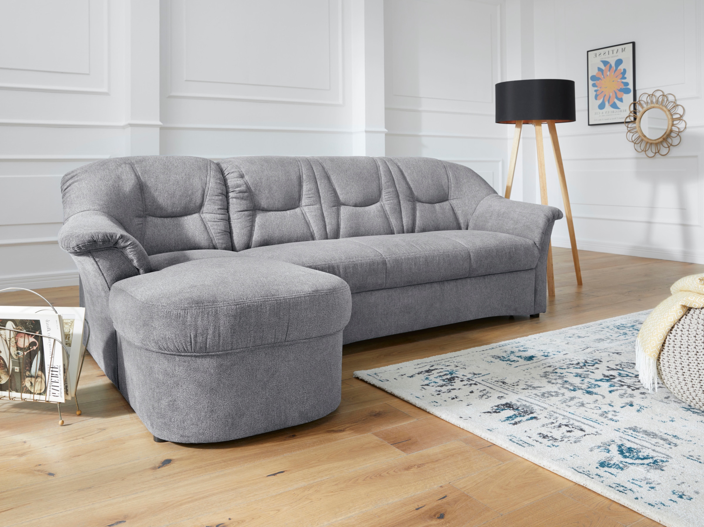 DOMO collection Ecksofa »Sarafina zeitlos und komfortabel, optional mit Fed günstig online kaufen