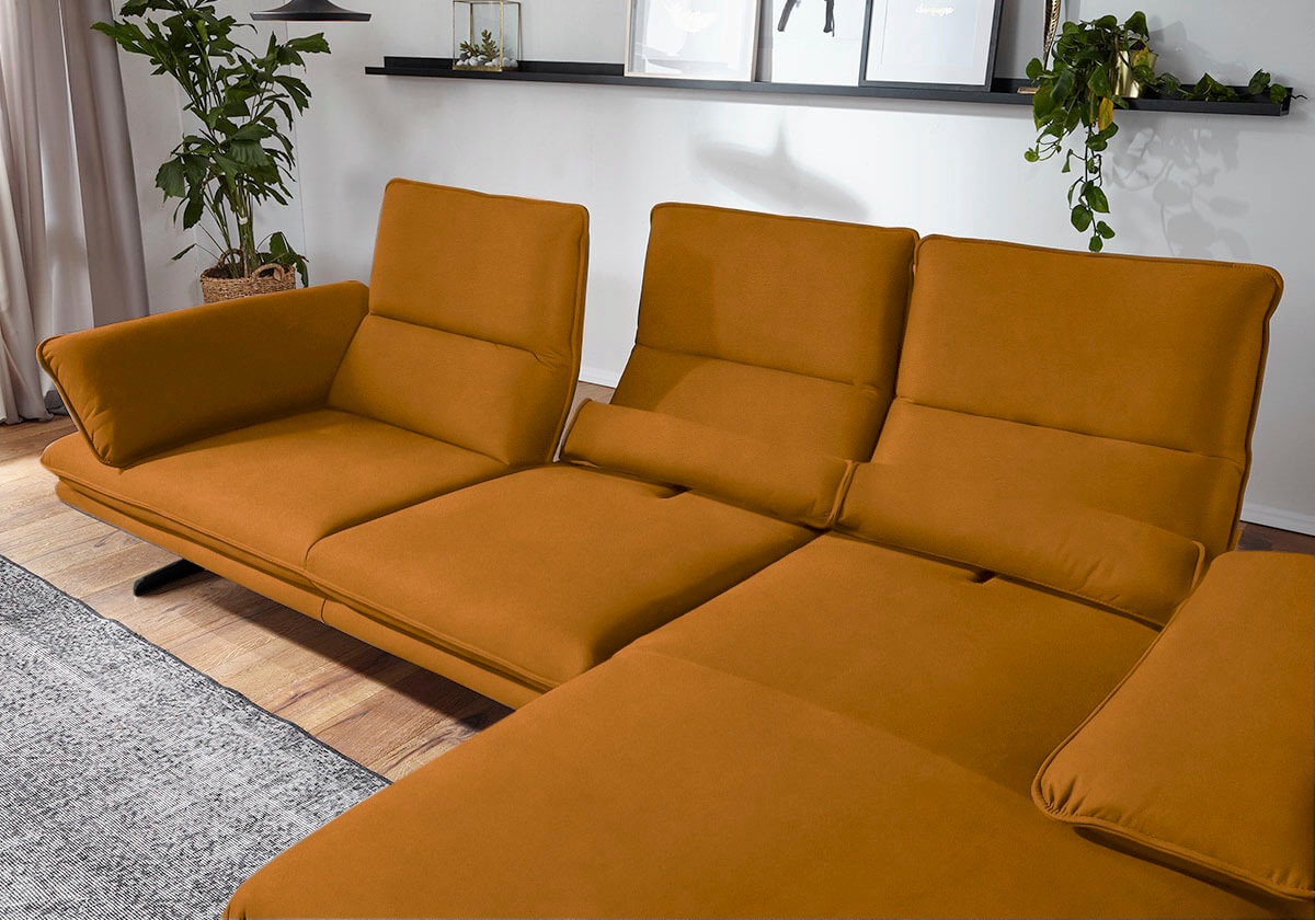 W.SCHILLIG Ecksofa »broadway, Designsofa mit tollem Sitzkomfort«, Sitztiefe günstig online kaufen