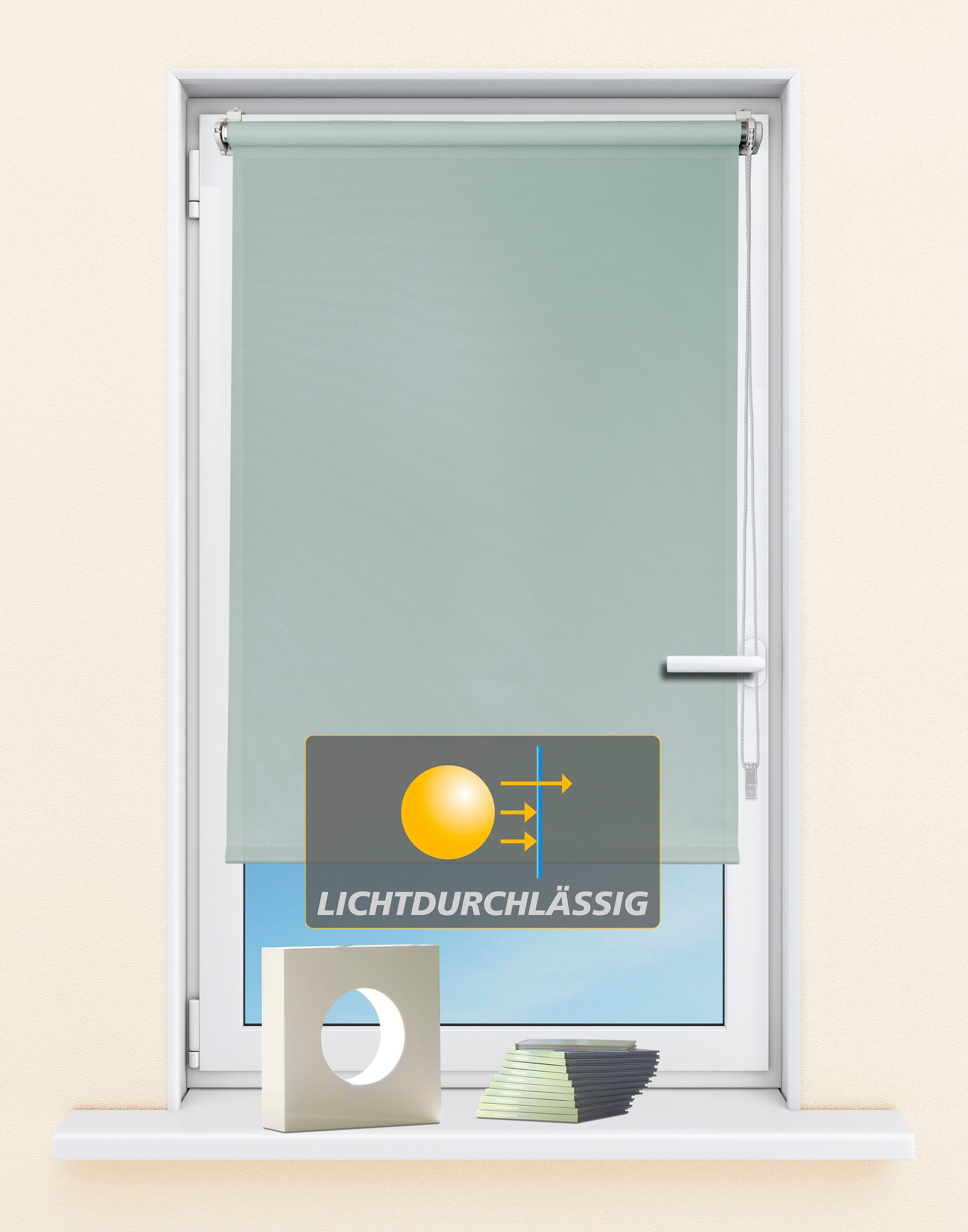 Kutti Seitenzugrollo »Seitenzugrollo 'Ida', Lichtschutz, Klemmfix, ohne Boh günstig online kaufen