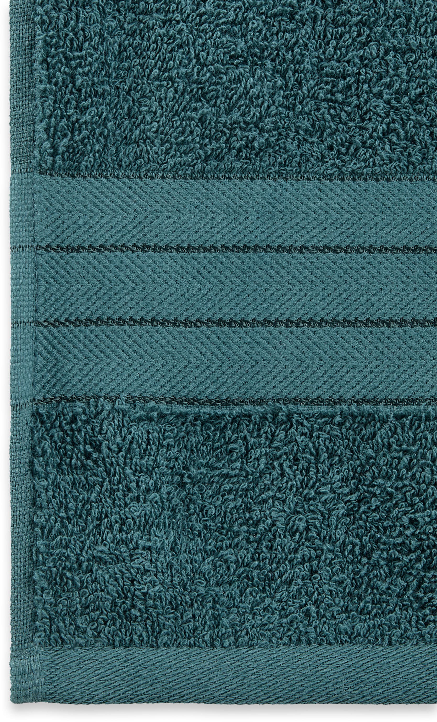 good morning Badetücher »Uni«, (Set, 2 St., 2 Badetücher (70x140 cm), Baumwolle, Walkfrottee, Bordüre, 500 GSM, Einfarbig, Ohne Aufhängung