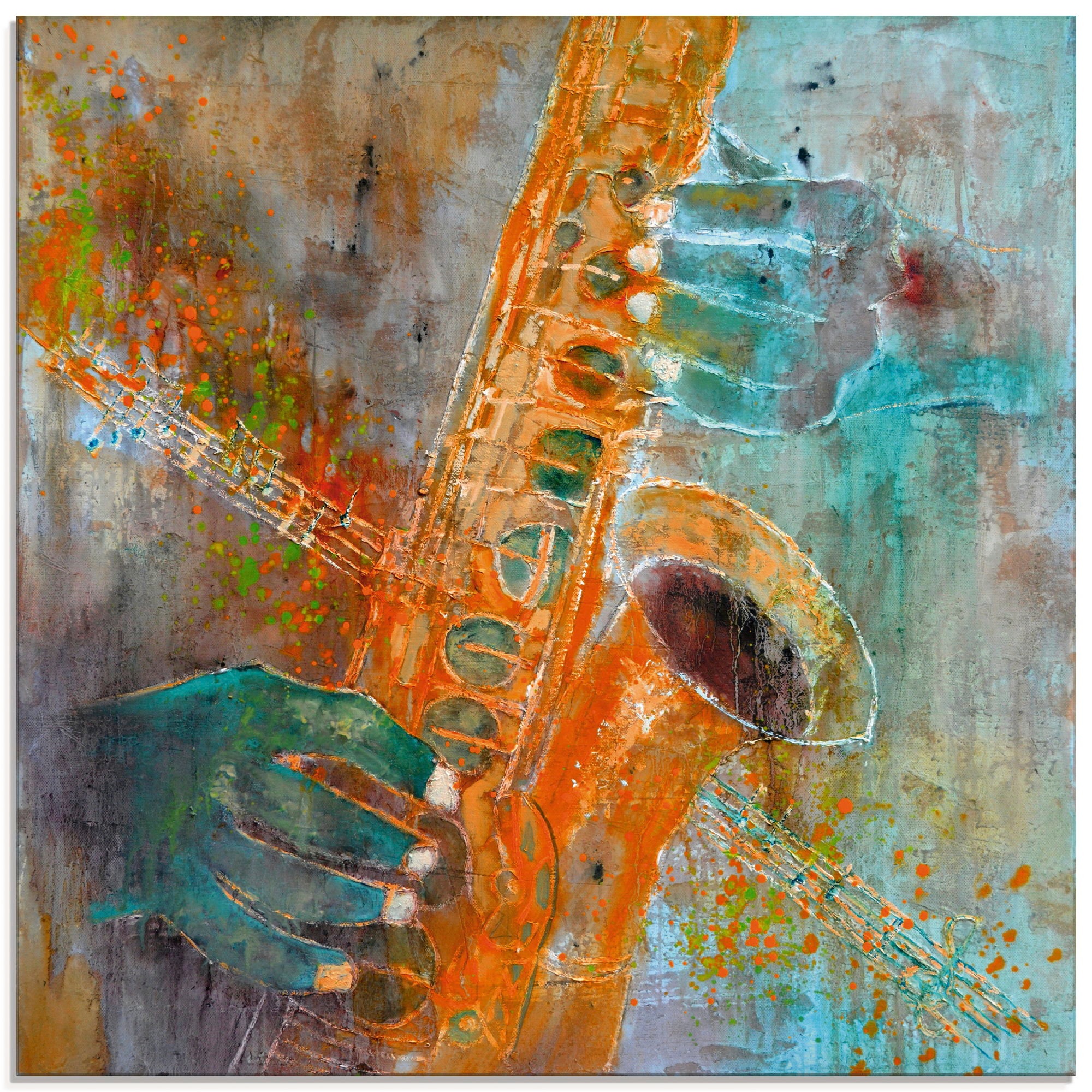 Artland Glasbild »Ein Saxofon« Instrumente 1 Stk. tlg. in verschiedenen Grö günstig online kaufen