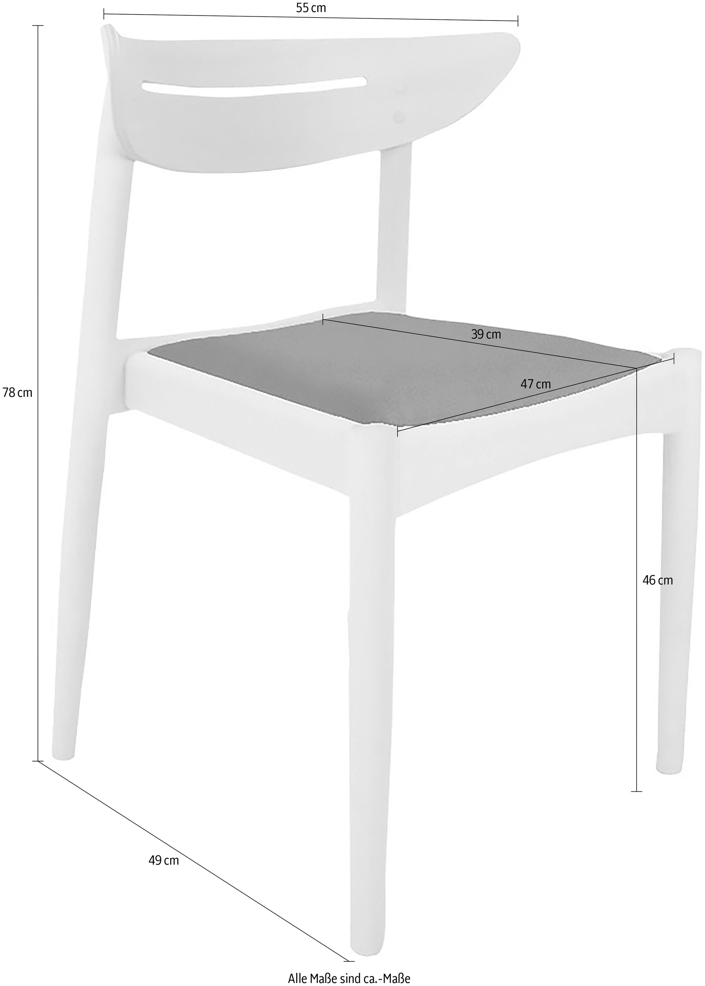 Hammel Furniture Esszimmerstuhl »Findahl by Hammel Jacob«, 2 St., 2er Set, Massivholz, gepolsterte Sitzfläche, versch. Farbvarianten