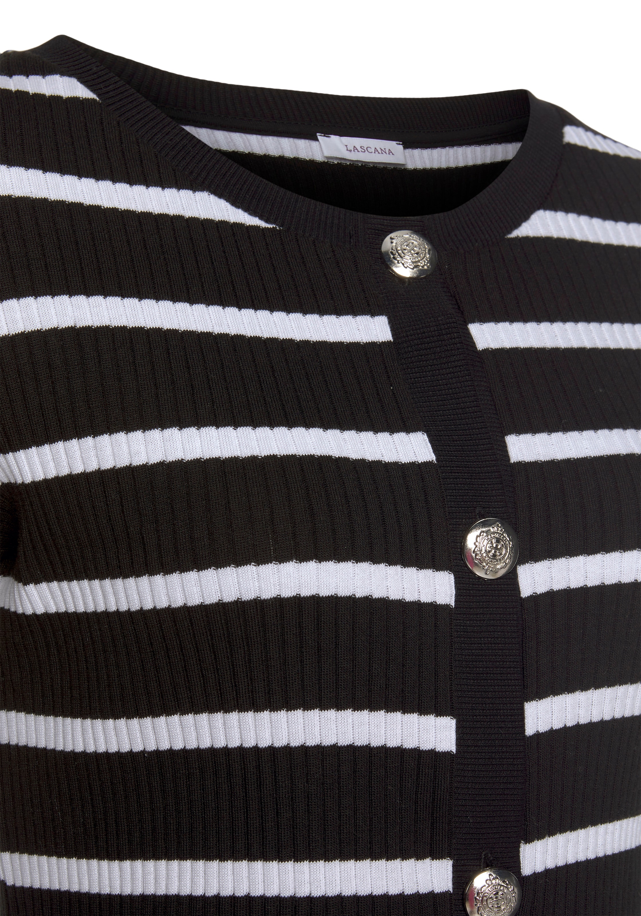 LASCANA Shirtjacke, aus weicher Rippware im Online-Shop kaufen