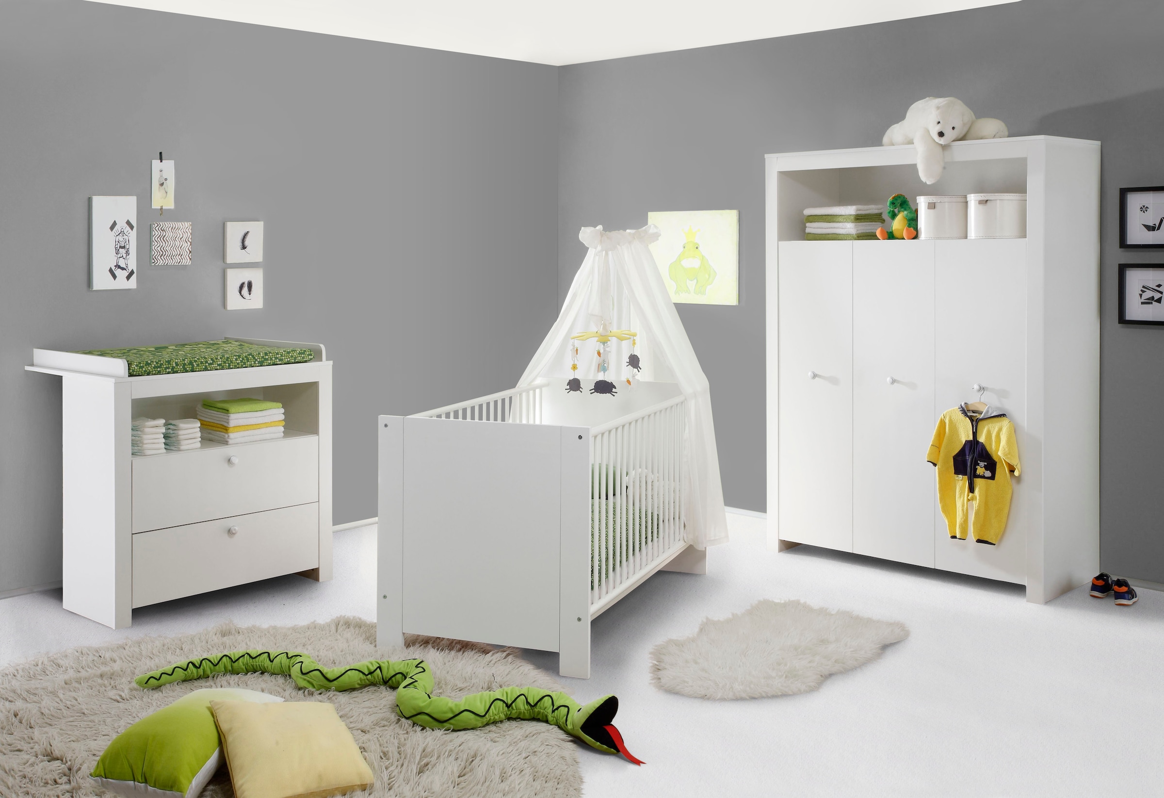 Babyzimmer-Komplettset »Olivia, Deal für begrenzte Zeit!«, (Set, 3 St., Bett,...