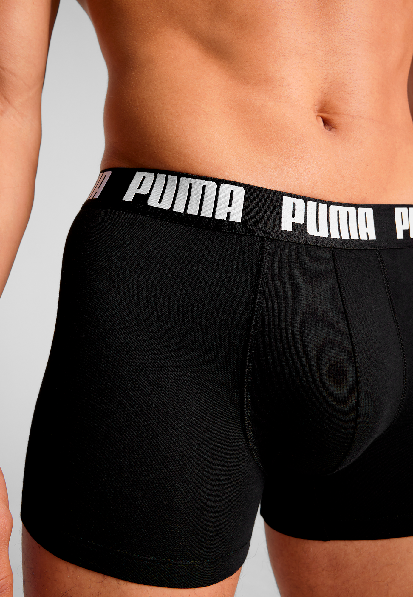 PUMA Boxershorts »PUMA MEN EVERYDAY BASIC BOXERS 2P«, (2er Pack), mit Logobund