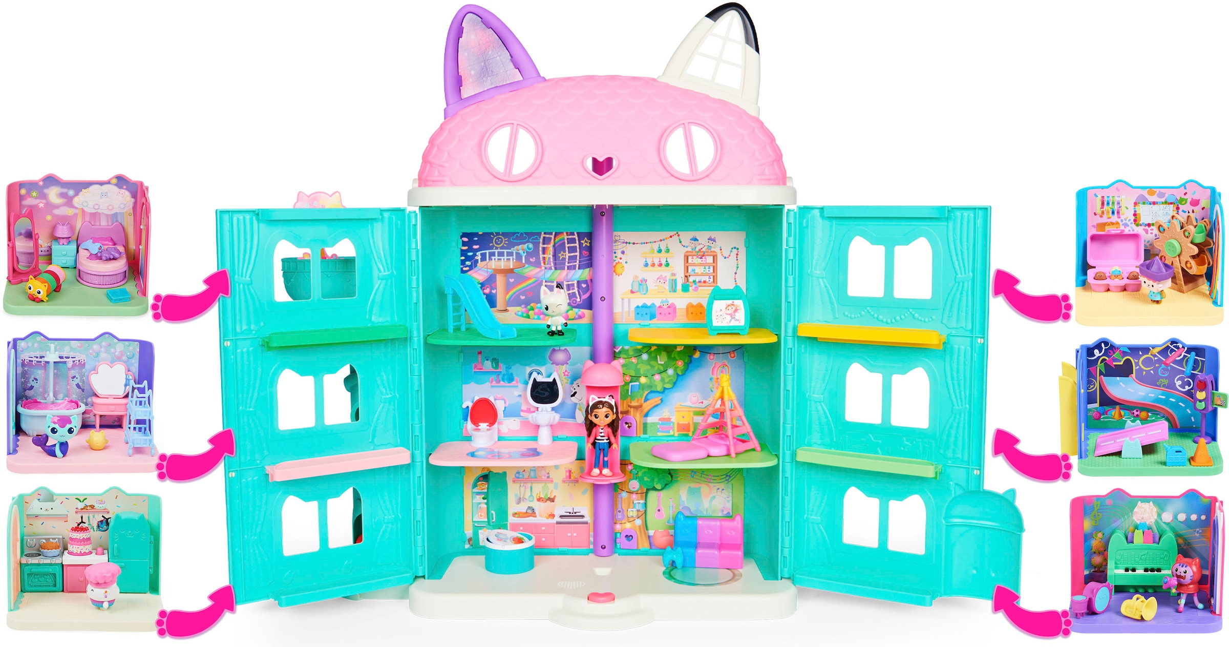 Spin Master Spielwelt »Gabby's Dollhouse – Deluxe Room – Cakey's Küche«
