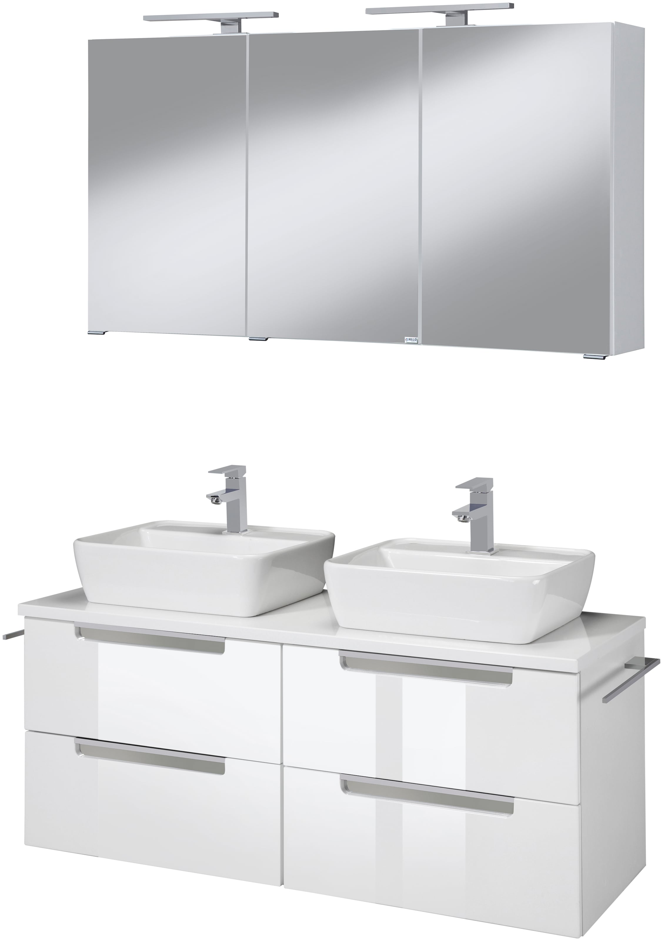 welltime Badmöbel-Set »Malibu«, (Set, 2 St.), Breite 120 cm, mit Soft-Close günstig online kaufen